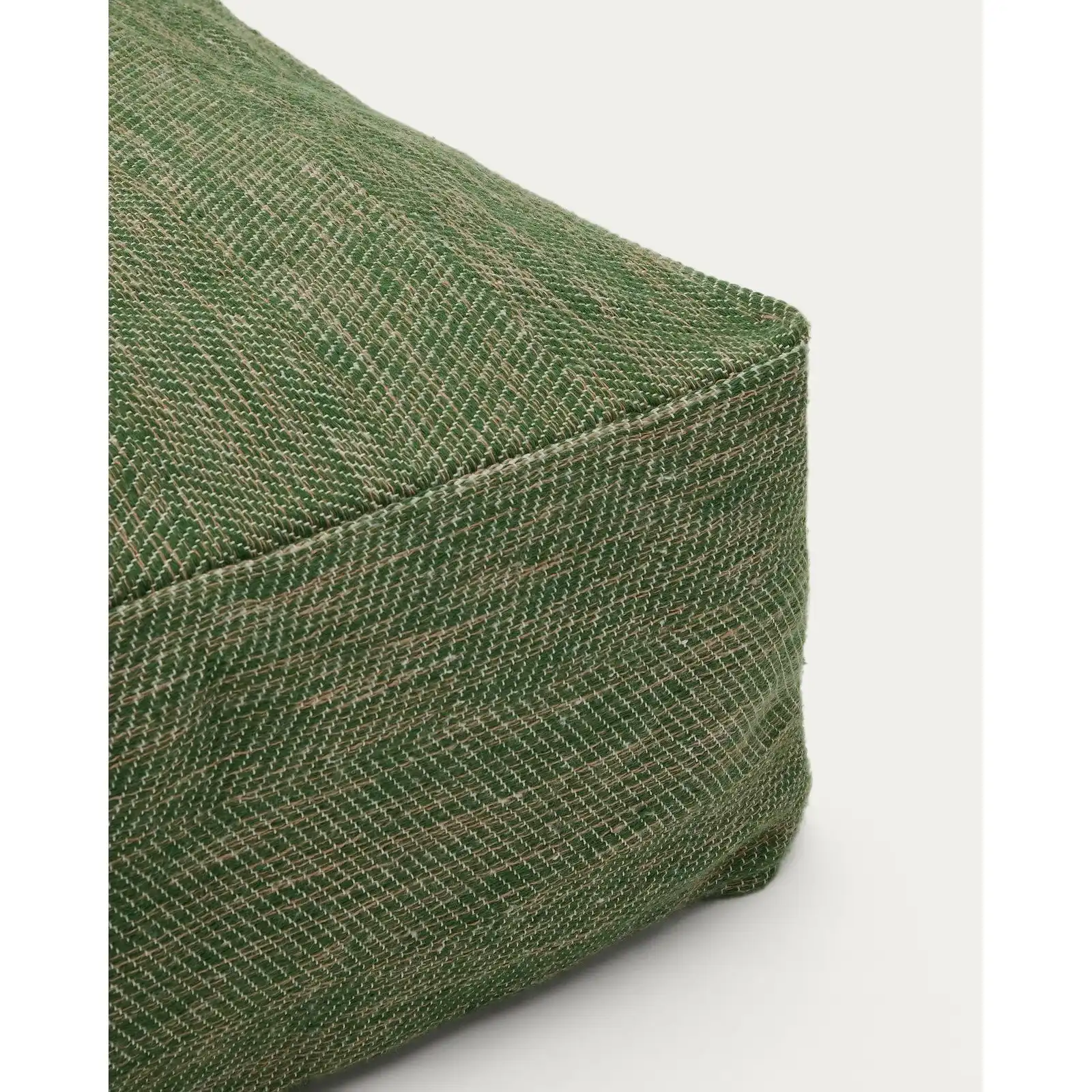 Pouf Vedell 100 % PET grün 60 x 60 x 30 cm - Image 2
