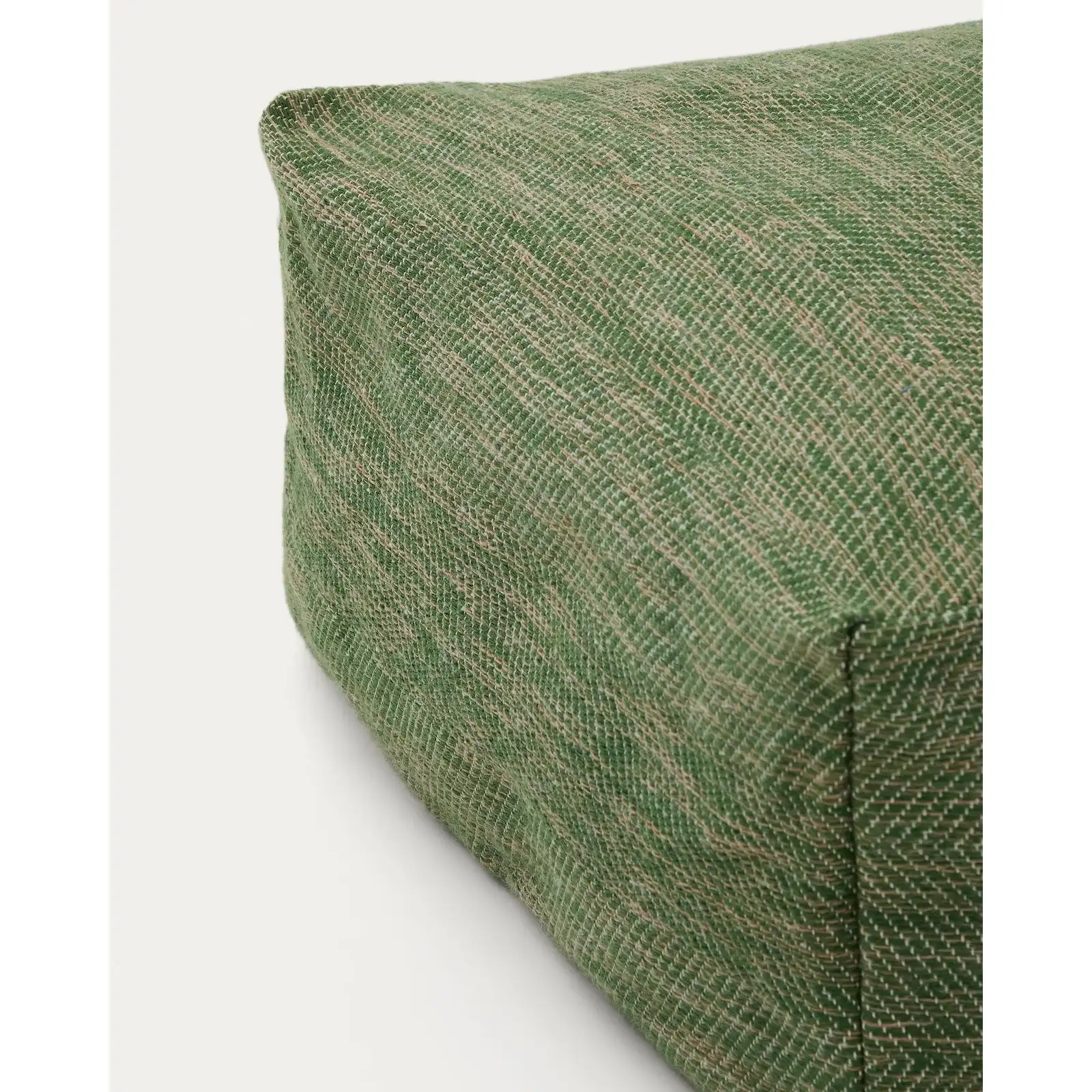 Pouf Vedell 100 % PET grün 60 x 60 x 30 cm - Image 3