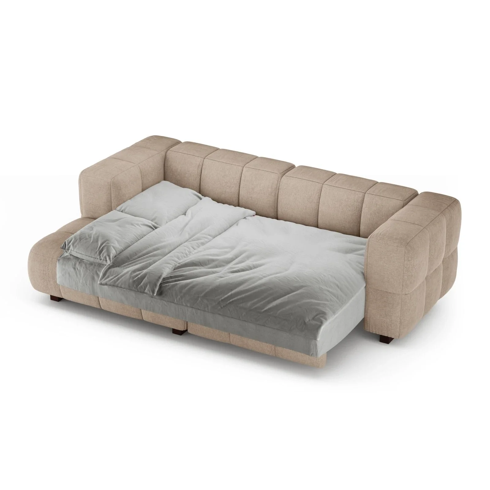 Puma 3-Sitzer Ecksofa Links mit Schlaffunktion, aus Samt oder Strukturstoff, 260x164 cm - Image 2
