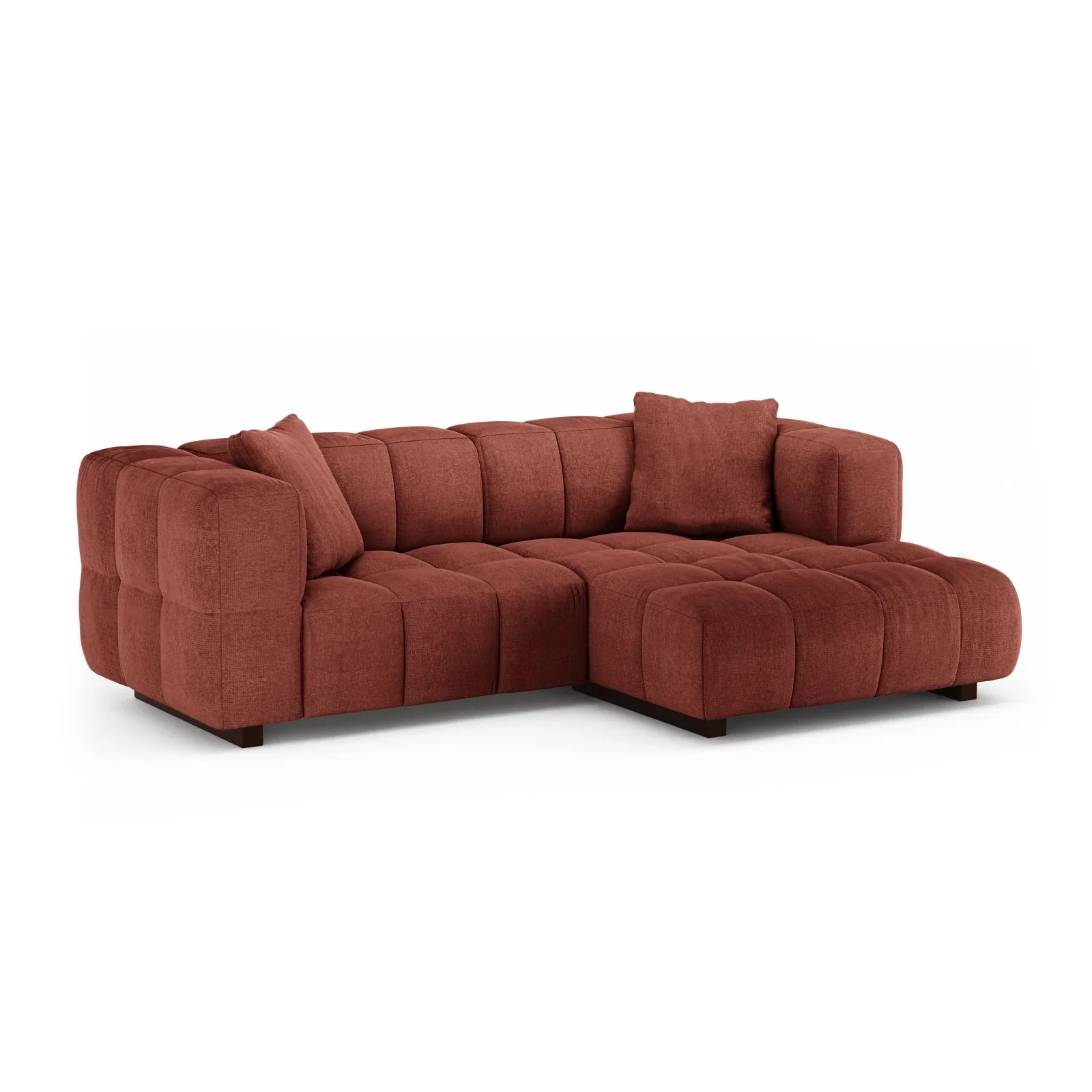 Puma 3-Sitzer Ecksofa Rechts mit Schlaffunktion, aus Samt oder Strukturstoff, 260x164 cm - Image 15
