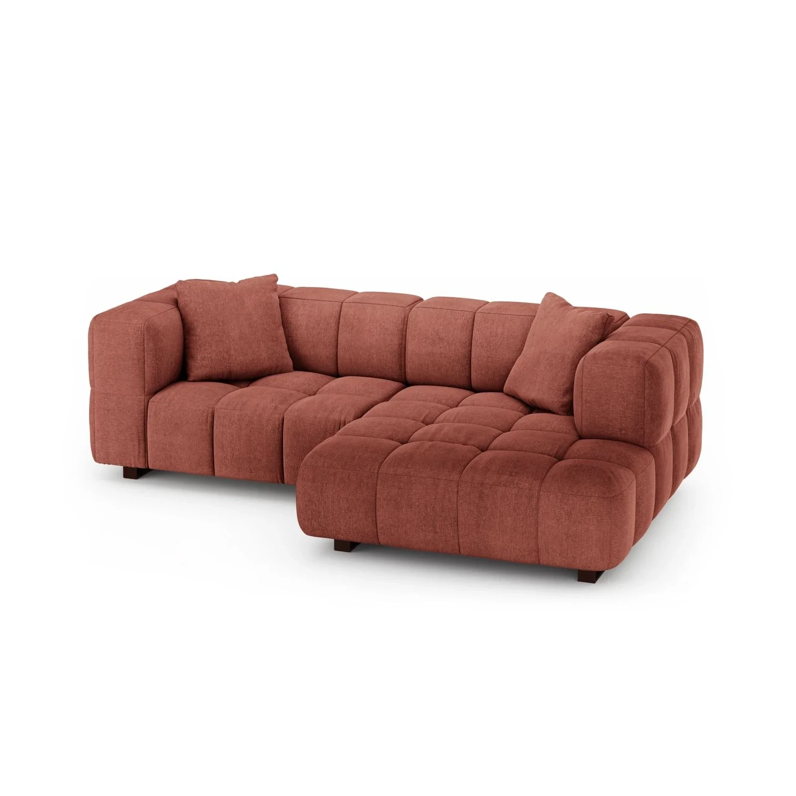 Puma 3-Sitzer Ecksofa Rechts mit Schlaffunktion, aus Samt oder Strukturstoff, 260x164 cm - Image 16