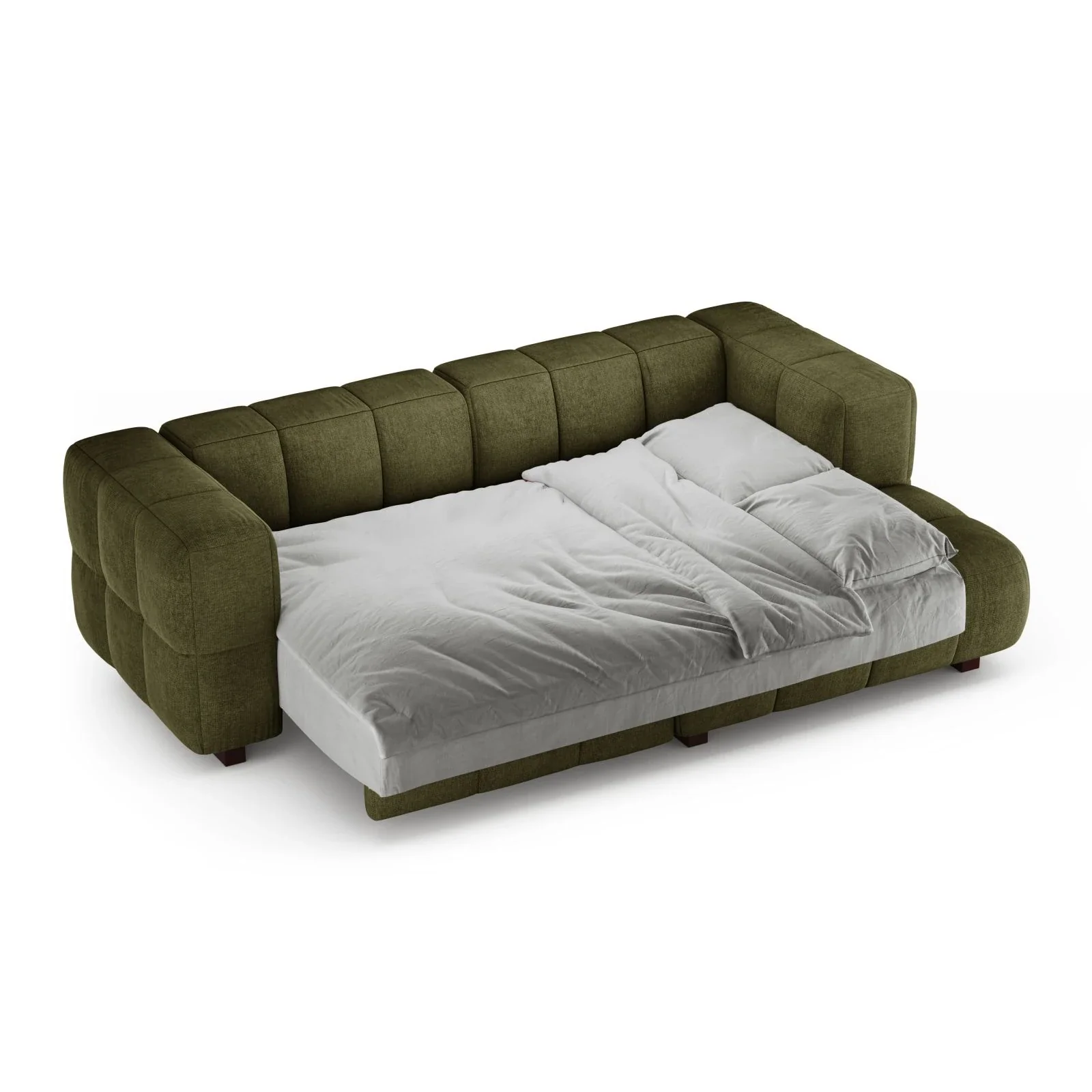 Puma 3-Sitzer Ecksofa Rechts mit Schlaffunktion, aus Samt oder Strukturstoff, 260x164 cm - Image 20