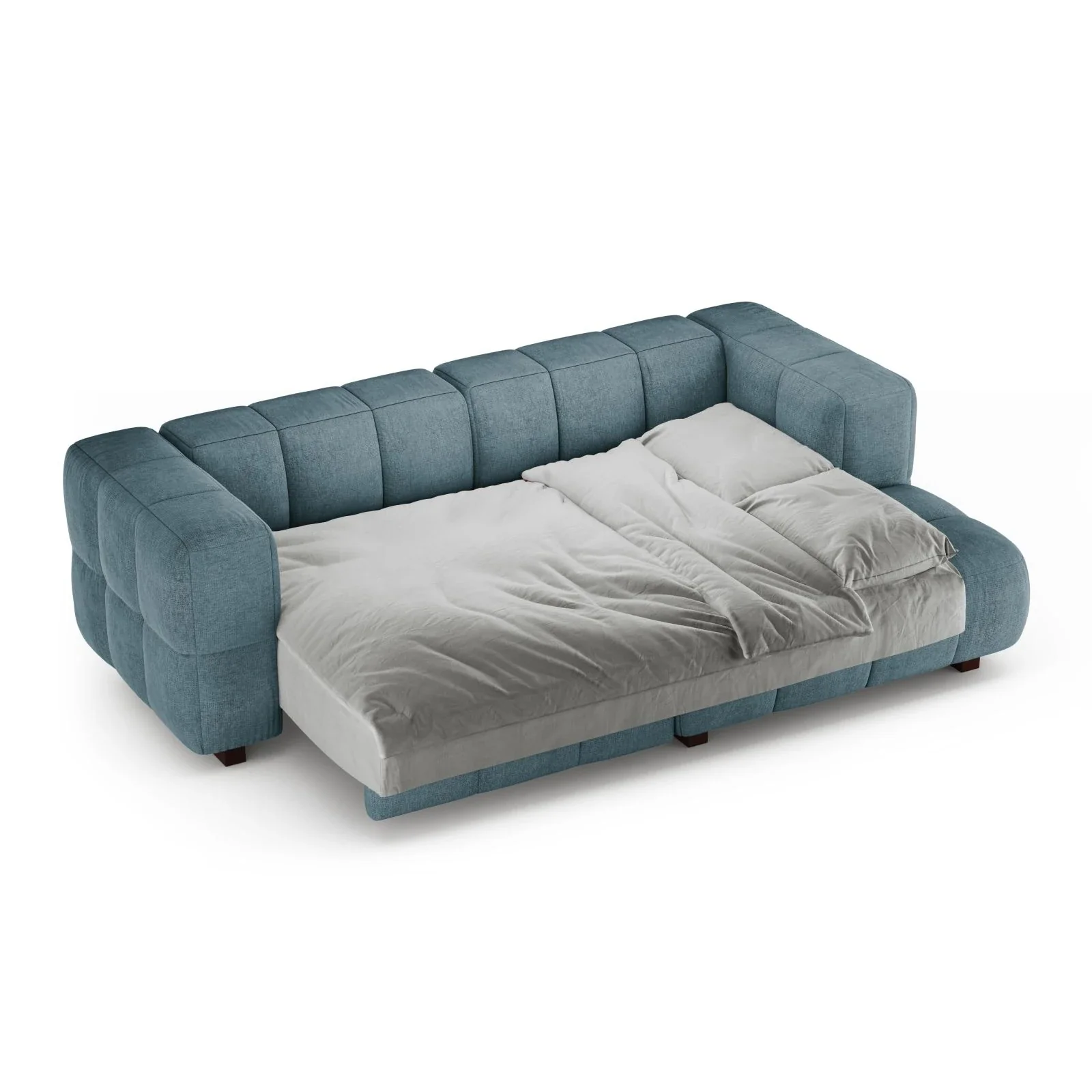Puma 3-Sitzer Ecksofa Rechts mit Schlaffunktion, aus Samt oder Strukturstoff, 260x164 cm - Image 26