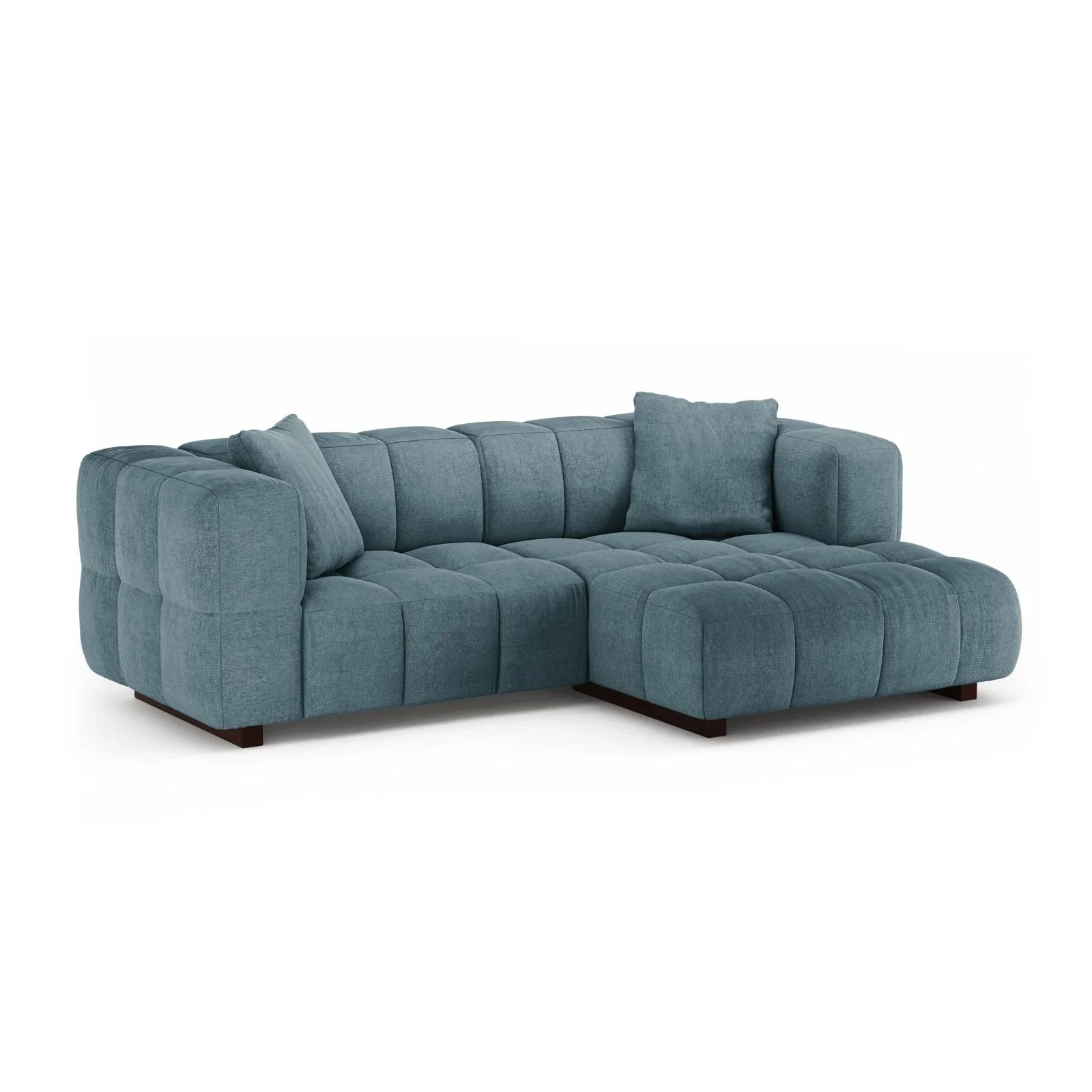 Puma 3-Sitzer Ecksofa Rechts mit Schlaffunktion, aus Samt oder Strukturstoff, 260x164 cm - Image 27