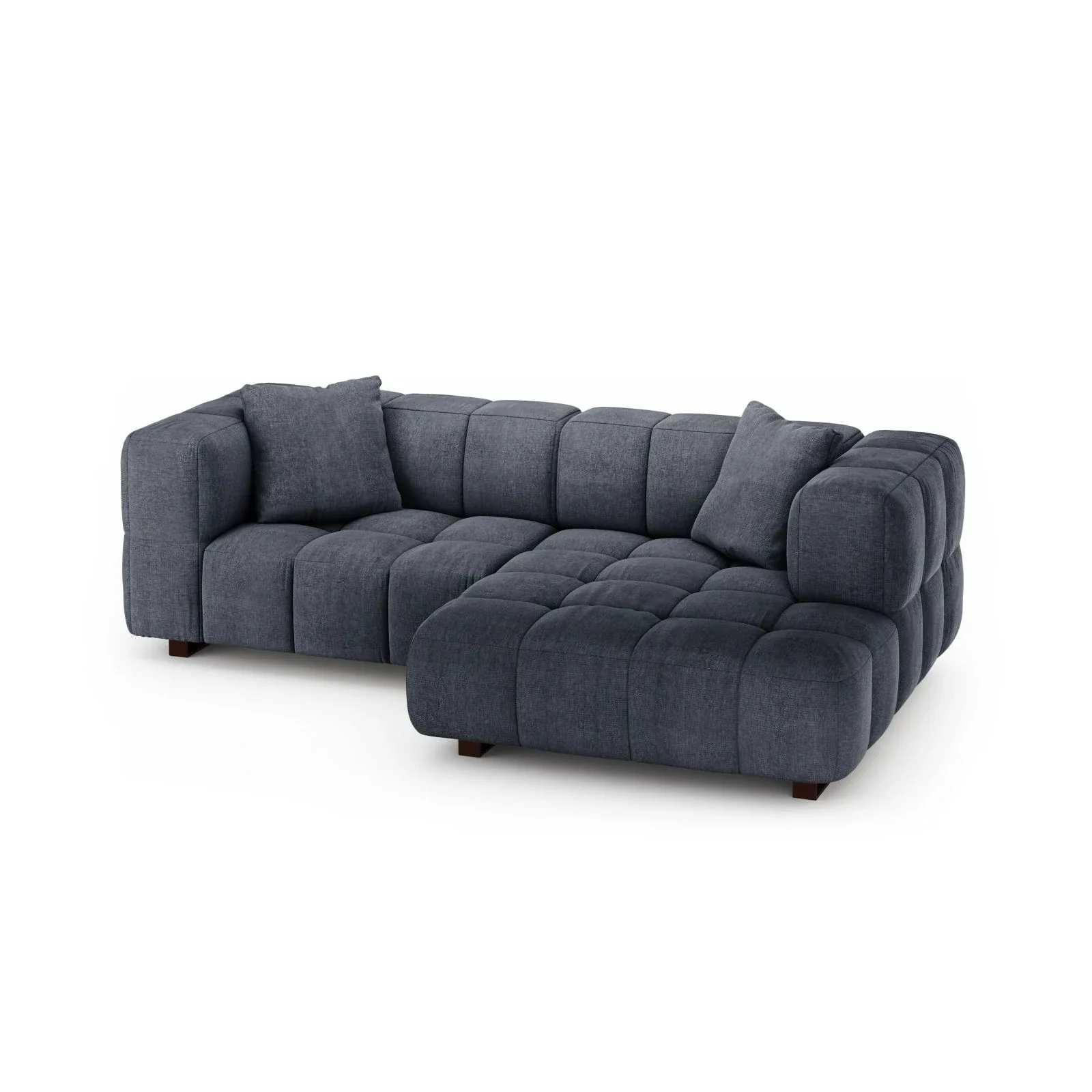 Puma 3-Sitzer Ecksofa Rechts mit Schlaffunktion, aus Samt oder Strukturstoff, 260x164 cm - Image 34