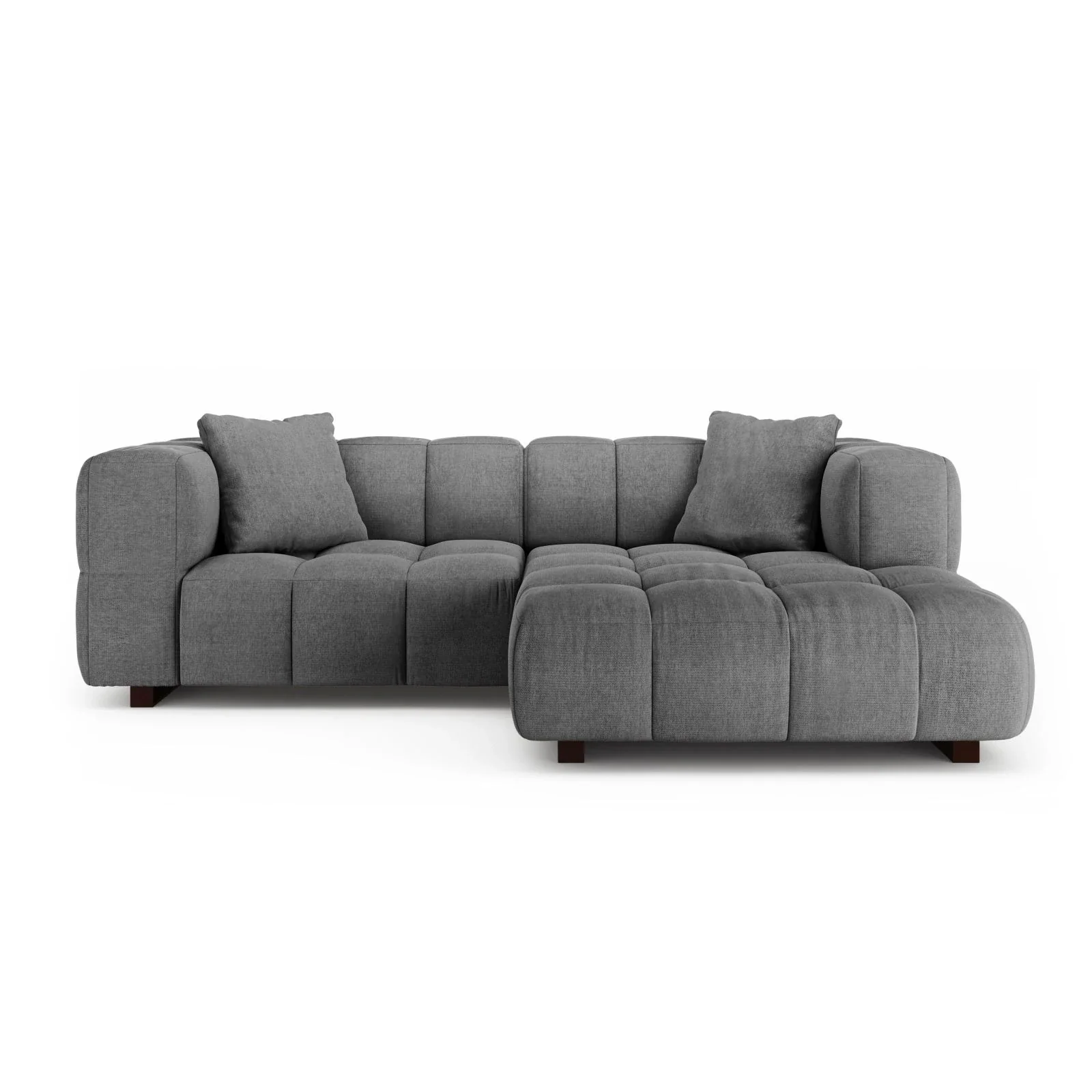 Puma 3-Sitzer Ecksofa Rechts mit Schlaffunktion, aus Samt oder Strukturstoff, 260x164 cm - Image 37