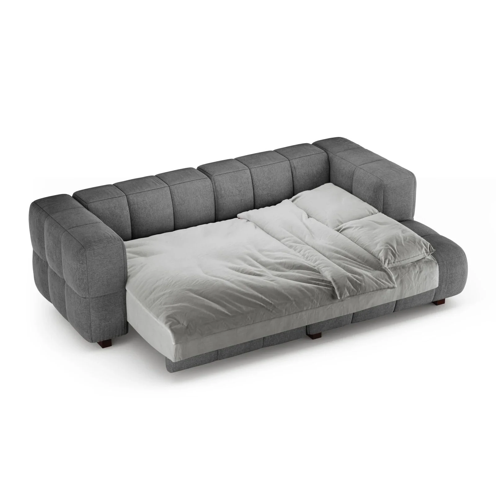 Puma 3-Sitzer Ecksofa Rechts mit Schlaffunktion, aus Samt oder Strukturstoff, 260x164 cm - Image 38