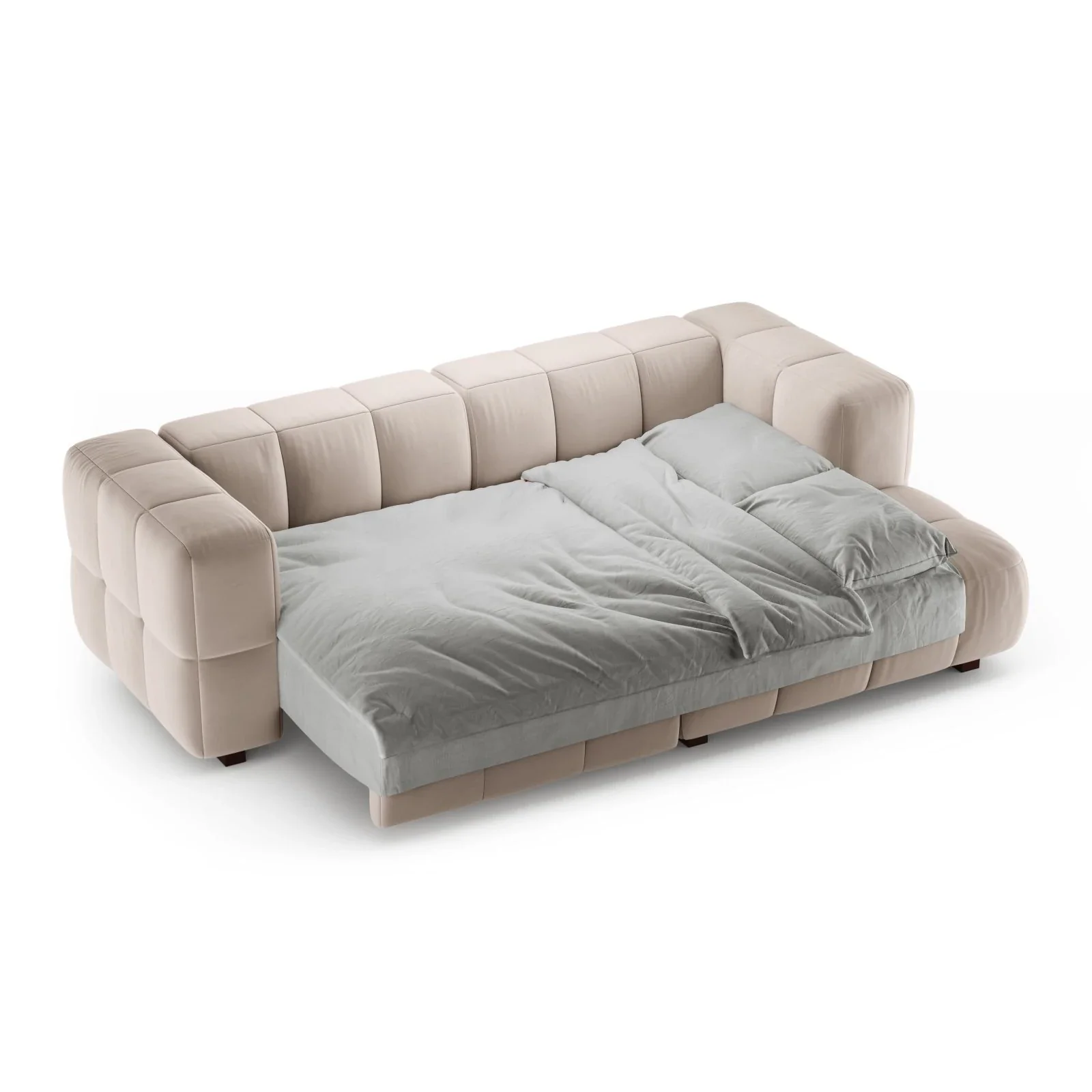 Puma 3-Sitzer Ecksofa Rechts mit Schlaffunktion, aus Samt oder Strukturstoff, 260x164 cm - Image 44