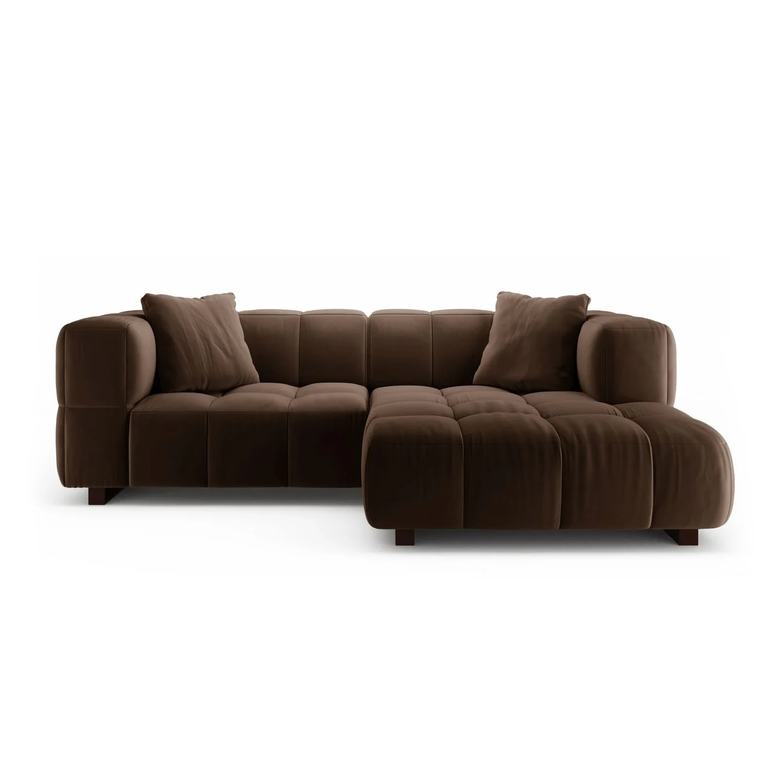 Puma 3-Sitzer Ecksofa Rechts mit Schlaffunktion, aus Samt oder Strukturstoff, 260x164 cm - Image 49