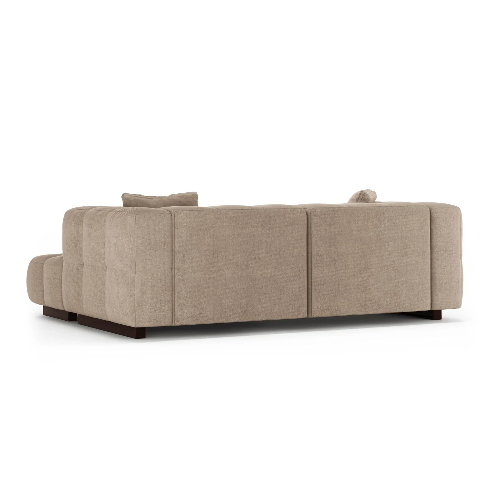Puma 3-Sitzer Ecksofa Rechts mit Schlaffunktion, aus Samt oder Strukturstoff, 260x164 cm - Image 5