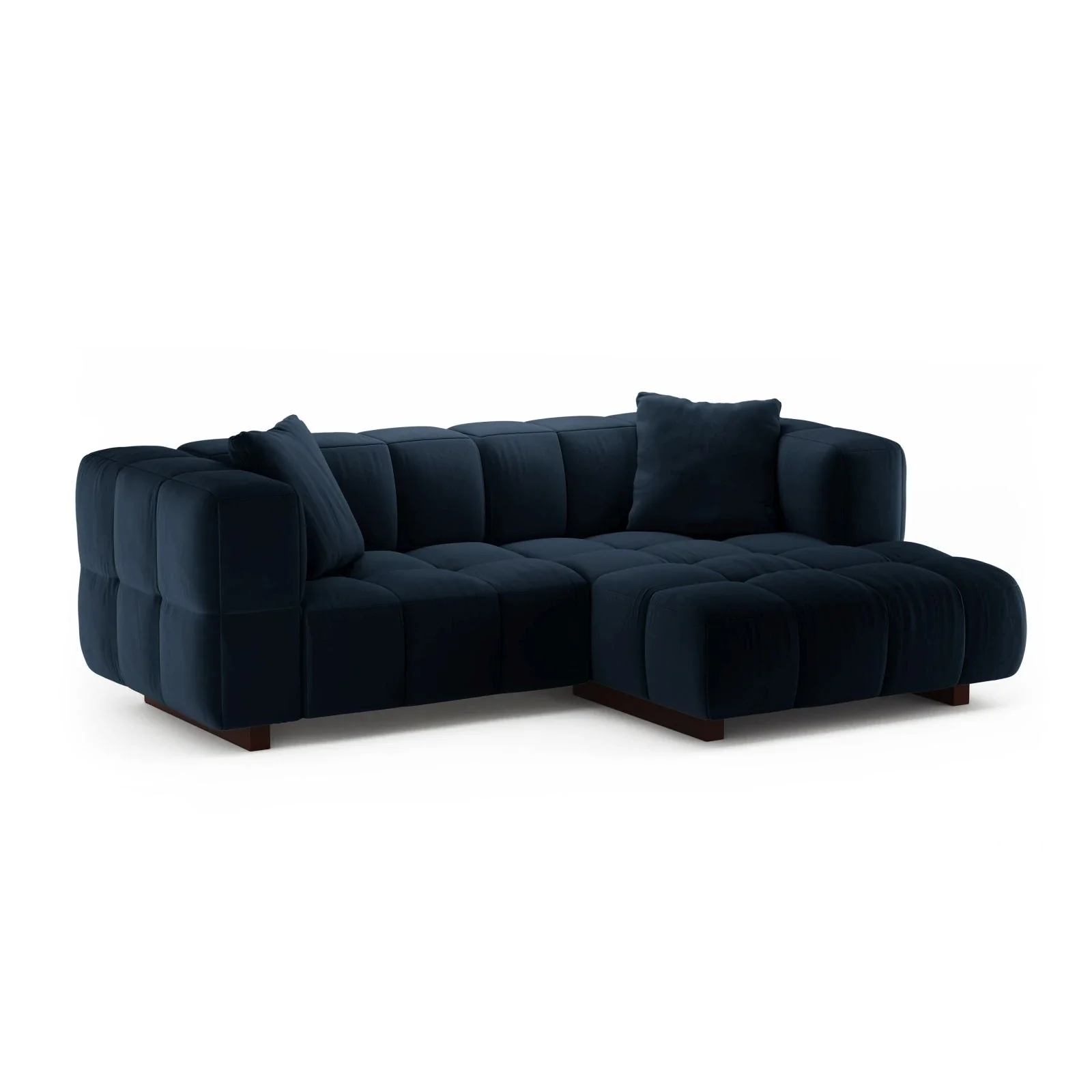 Puma 3-Sitzer Ecksofa Rechts mit Schlaffunktion, aus Samt oder Strukturstoff, 260x164 cm - Image 57