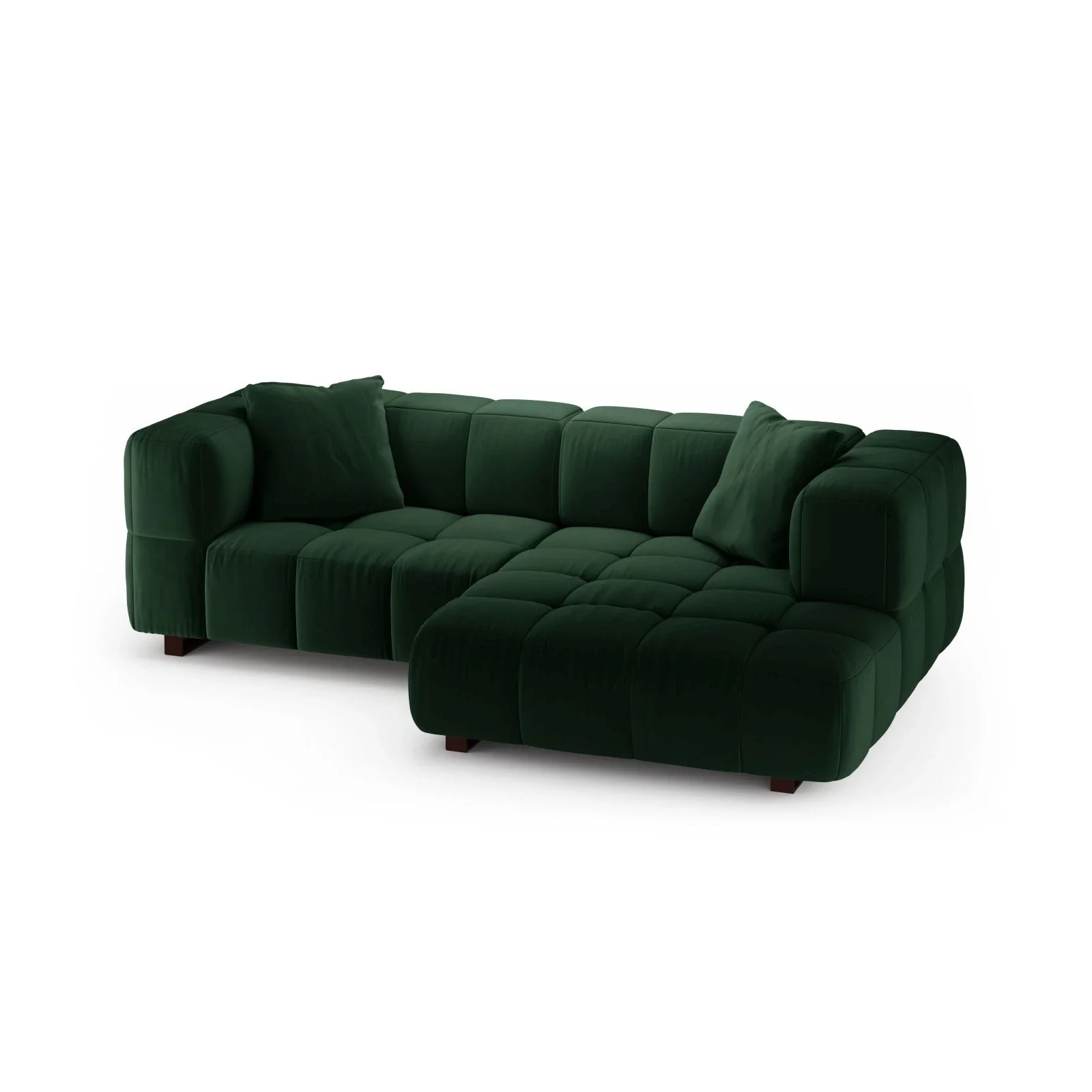 Puma 3-Sitzer Ecksofa Rechts mit Schlaffunktion, aus Samt oder Strukturstoff, 260x164 cm - Image 64