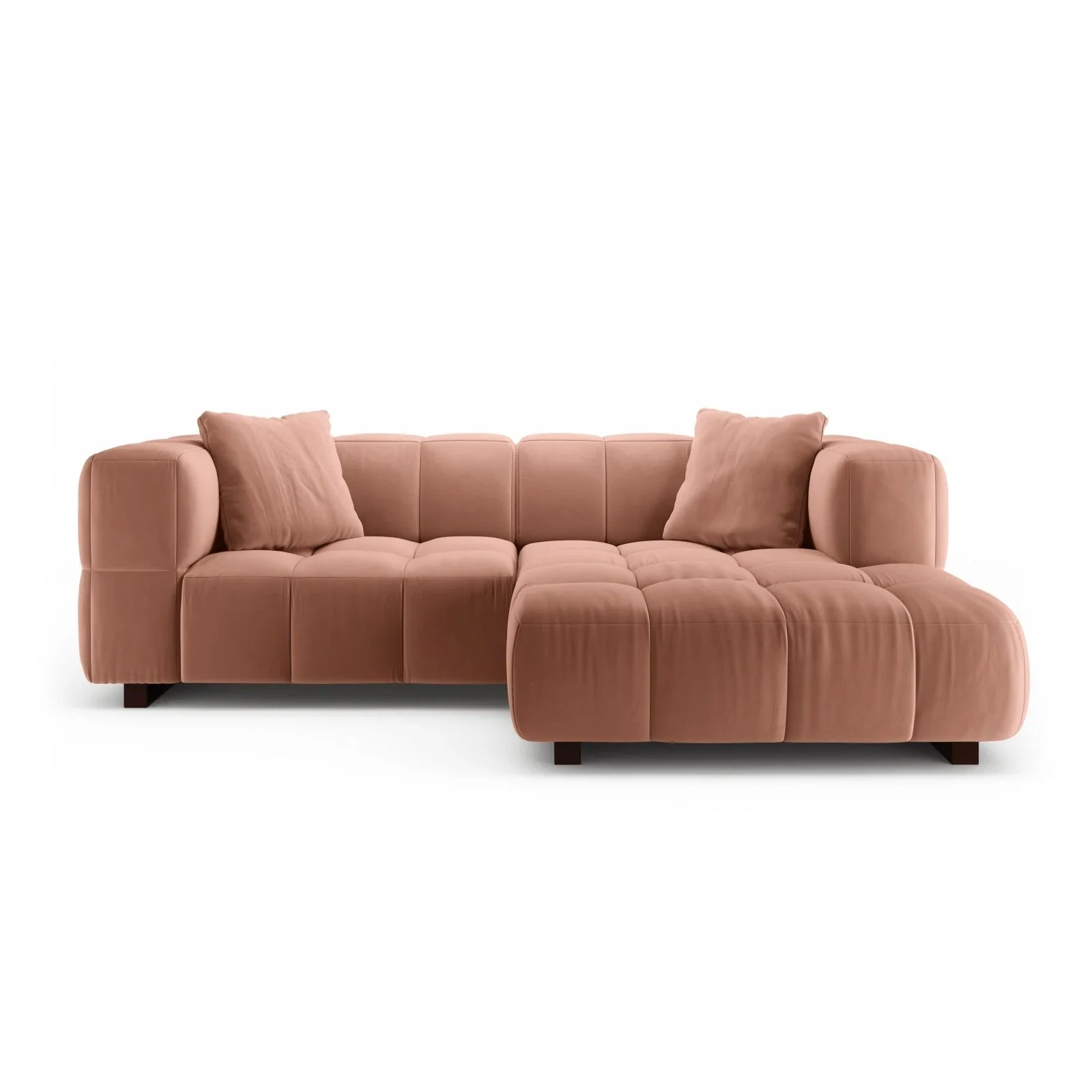 Puma 3-Sitzer Ecksofa Rechts mit Schlaffunktion, aus Samt oder Strukturstoff, 260x164 cm - Image 73