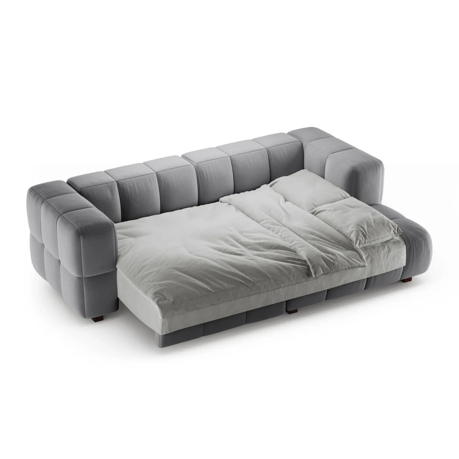 Puma 3-Sitzer Ecksofa Rechts mit Schlaffunktion, aus Samt oder Strukturstoff, 260x164 cm - Image 86