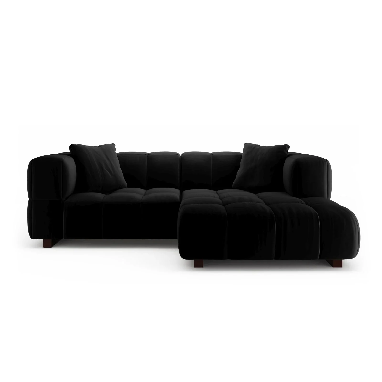 Puma 3-Sitzer Ecksofa Rechts mit Schlaffunktion, aus Samt oder Strukturstoff, 260x164 cm - Image 91