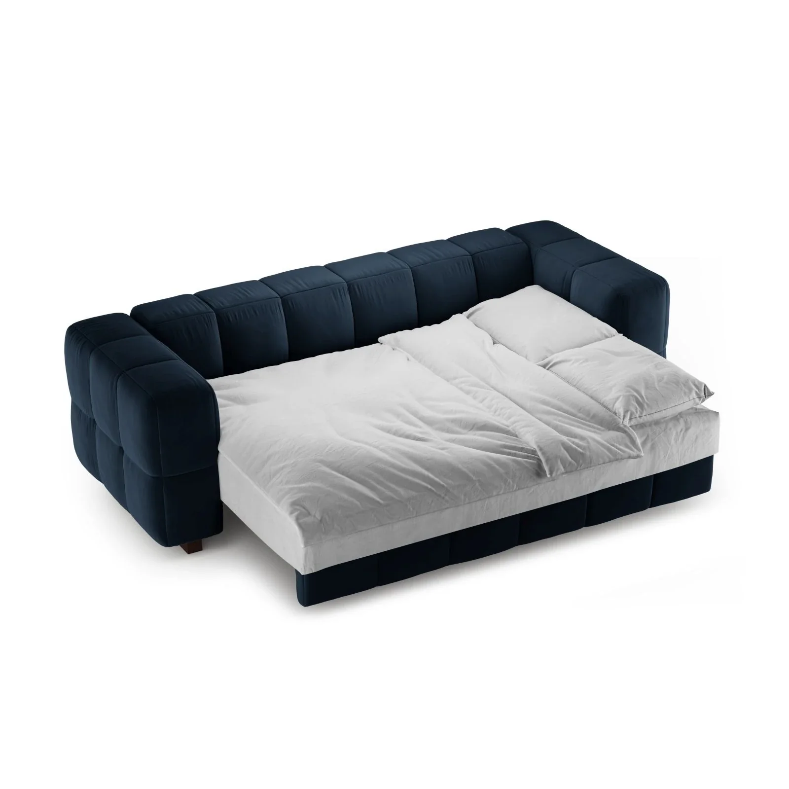 Puma 3-Sitzer Sofa mit Schlaffunktion aus Samt oder Strukturstoff, 260x92 cm - Image 48