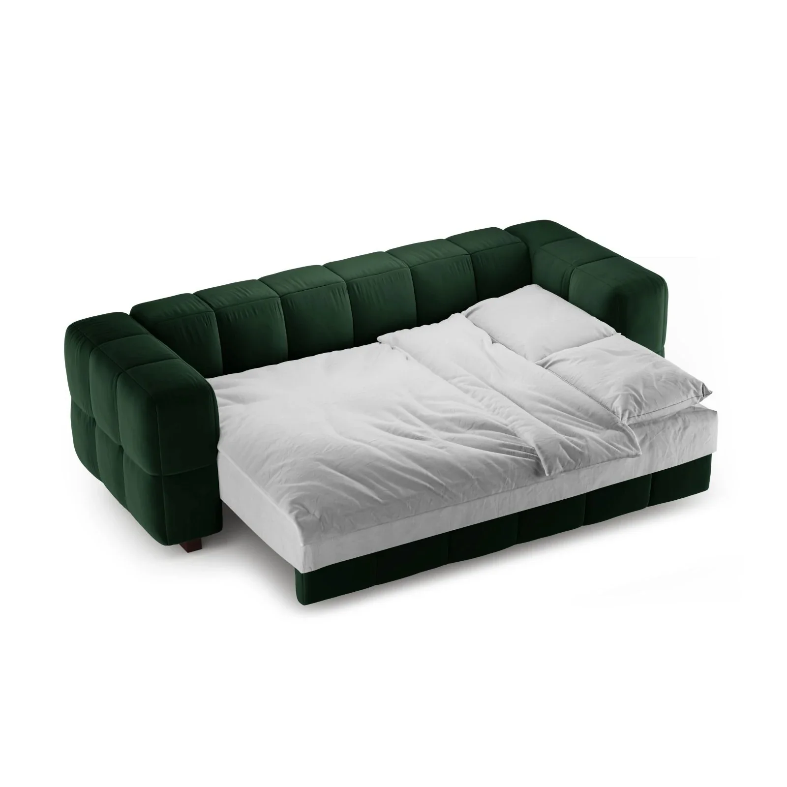 Puma 3-Sitzer Sofa mit Schlaffunktion aus Samt oder Strukturstoff, 260x92 cm - Image 53