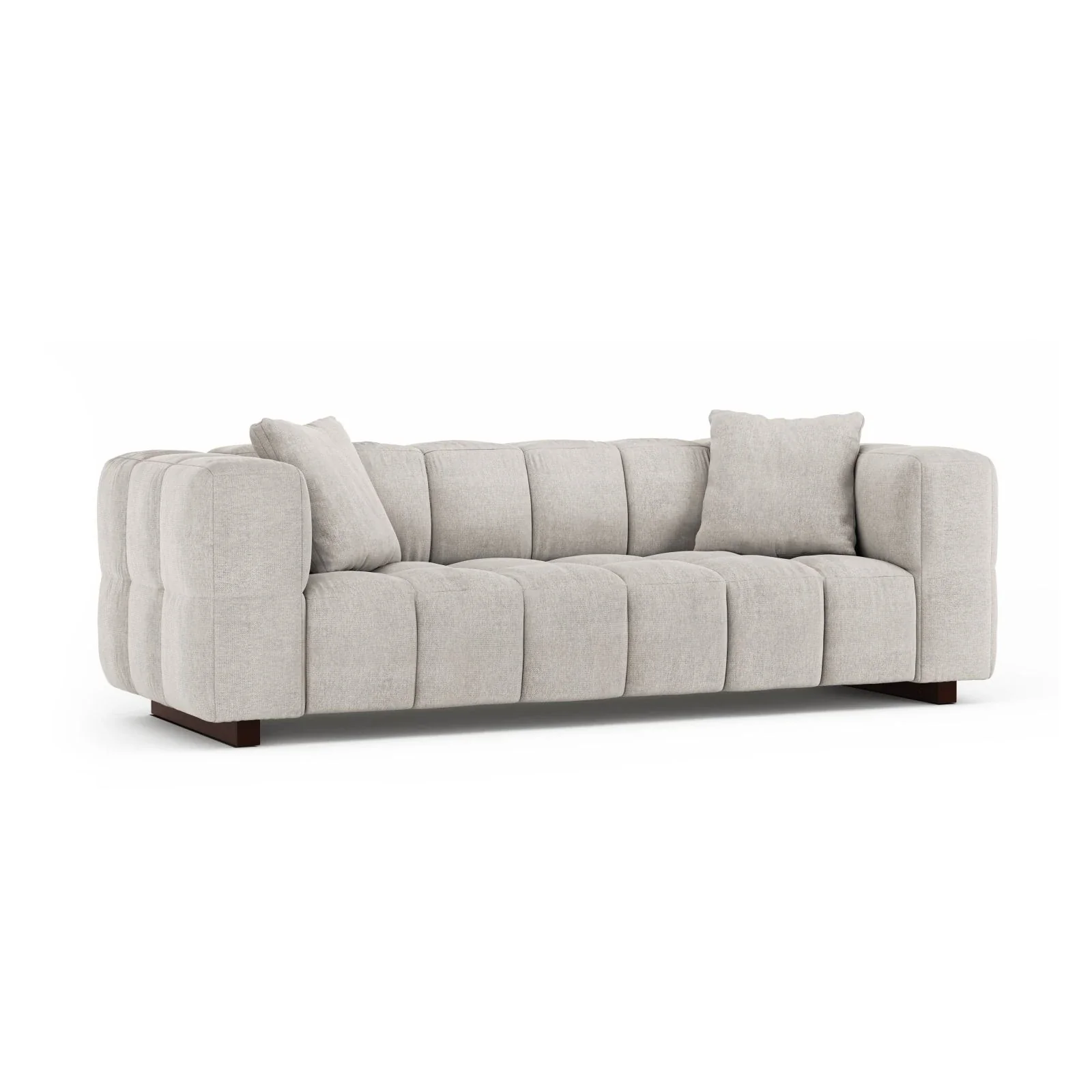 Puma 3-Sitzer Sofa mit Schlaffunktion aus Samt oder Strukturstoff, 260x92 cm - Image 9