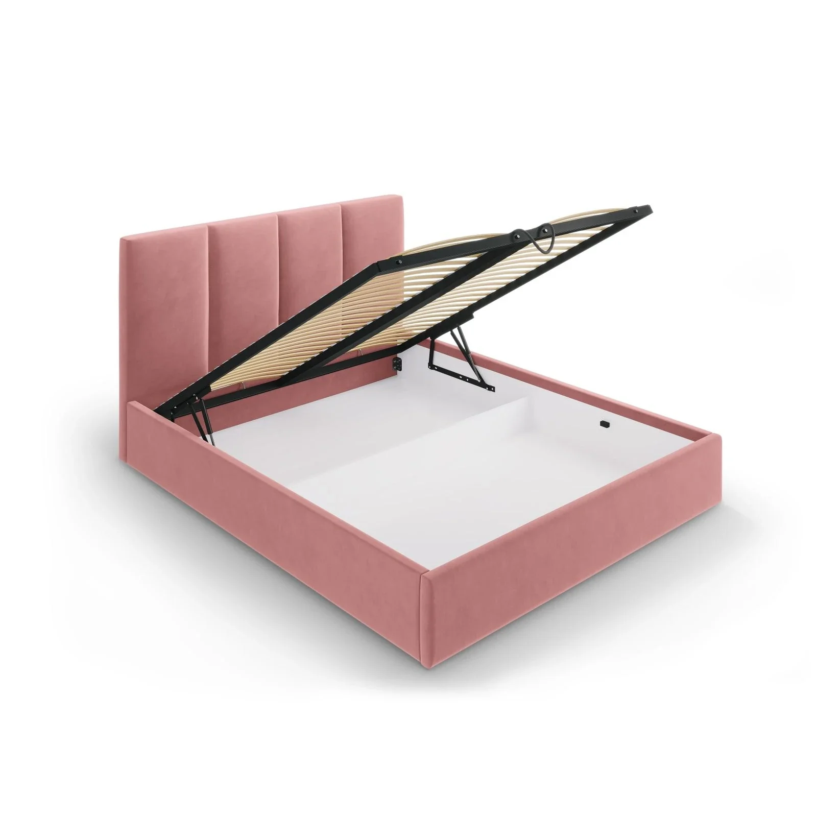 Pyla Bett mit Stauraum und Kopfteil in Samt, 180x200 cm - Image 22