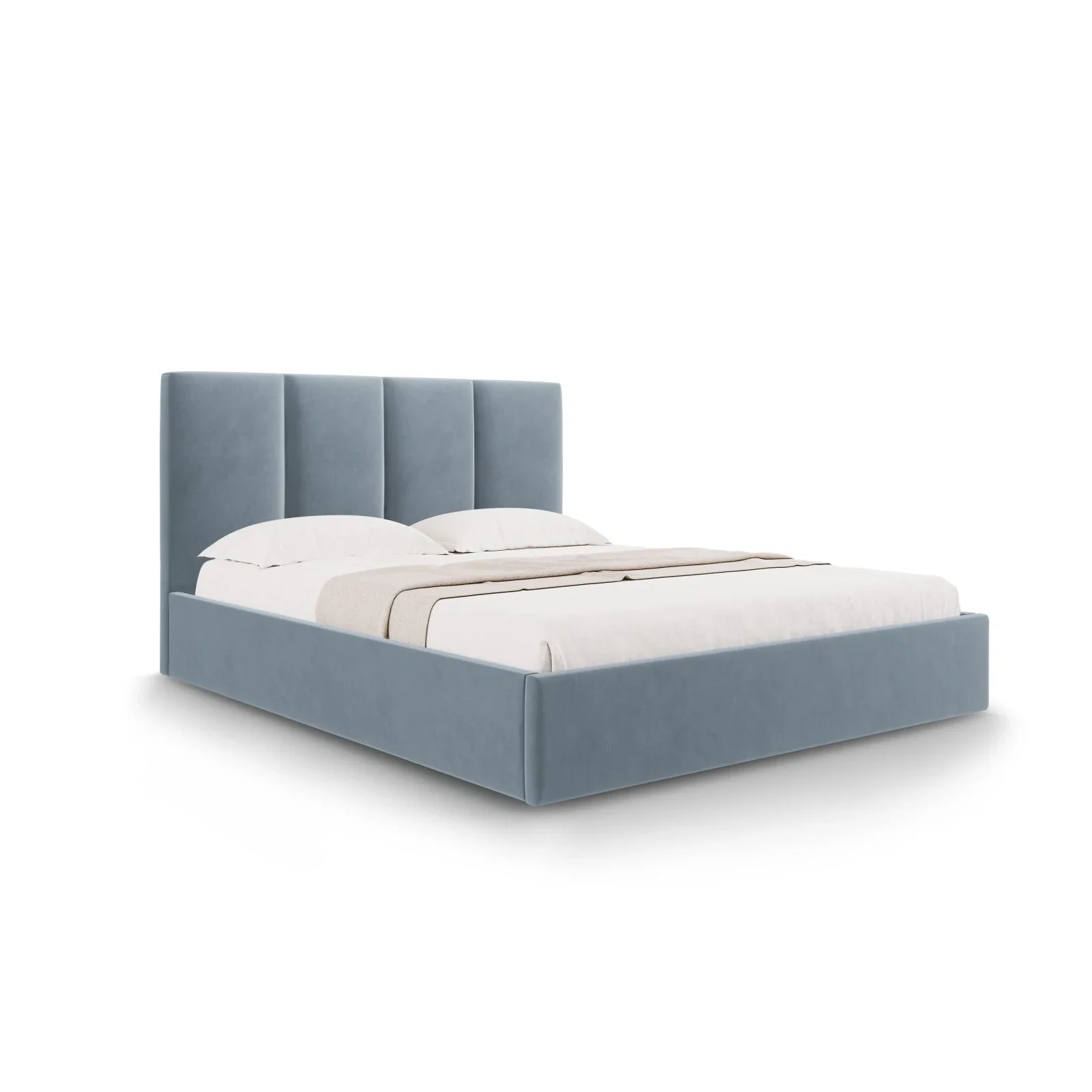 Pyla Bett mit Stauraum und Kopfteil in Samt, 180x200 cm - Image 25