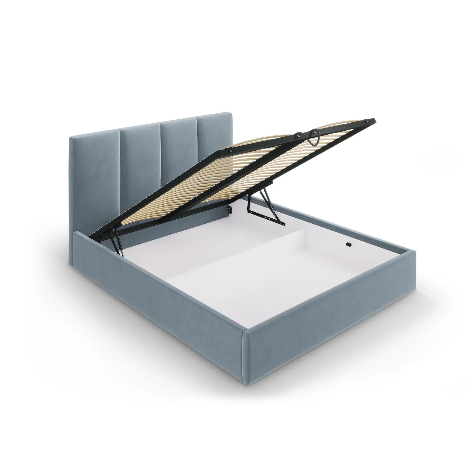 Pyla Bett mit Stauraum und Kopfteil in Samt, 180x200 cm - Image 30