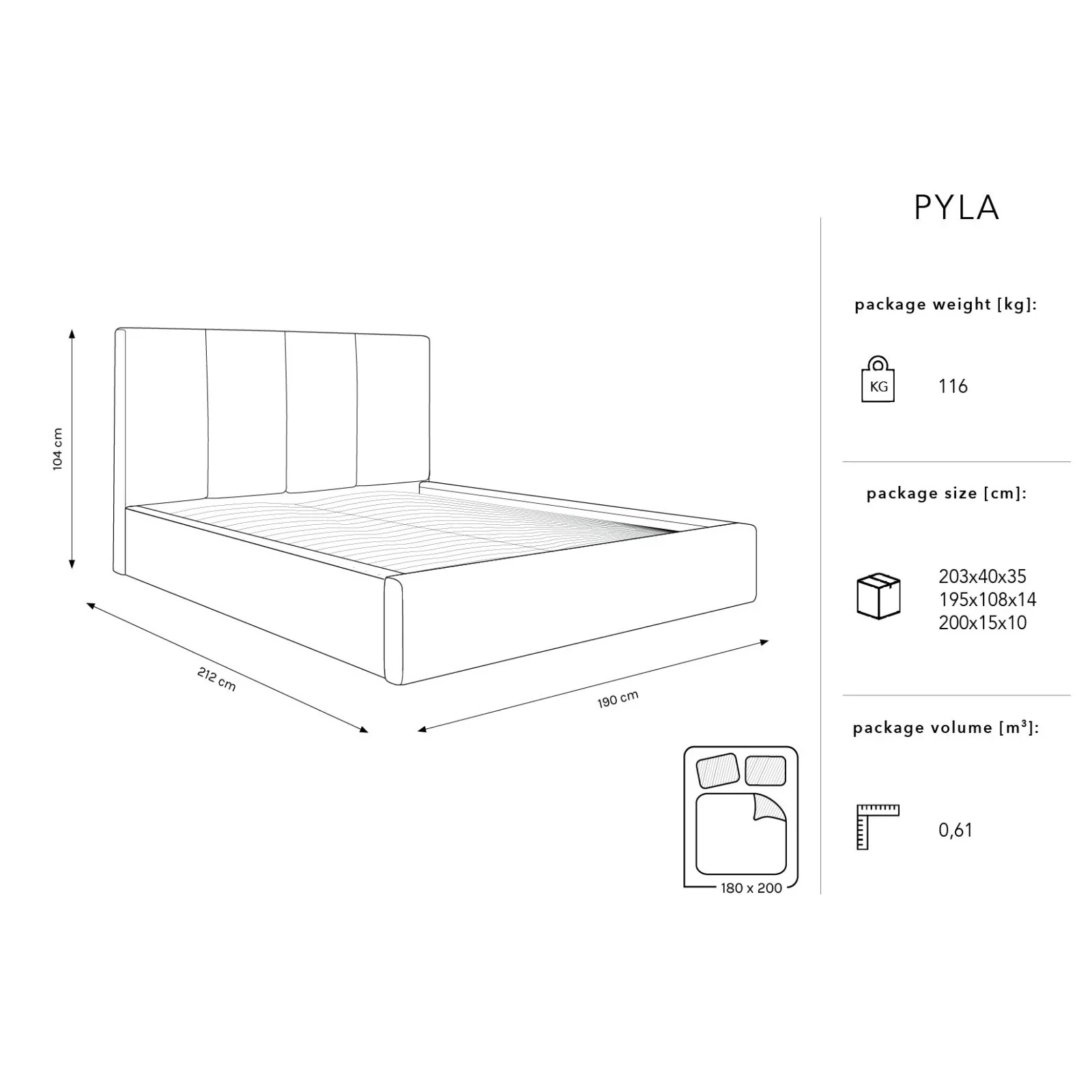 Pyla Bett mit Stauraum und Kopfteil in Samt, 180x200 cm - Image 39