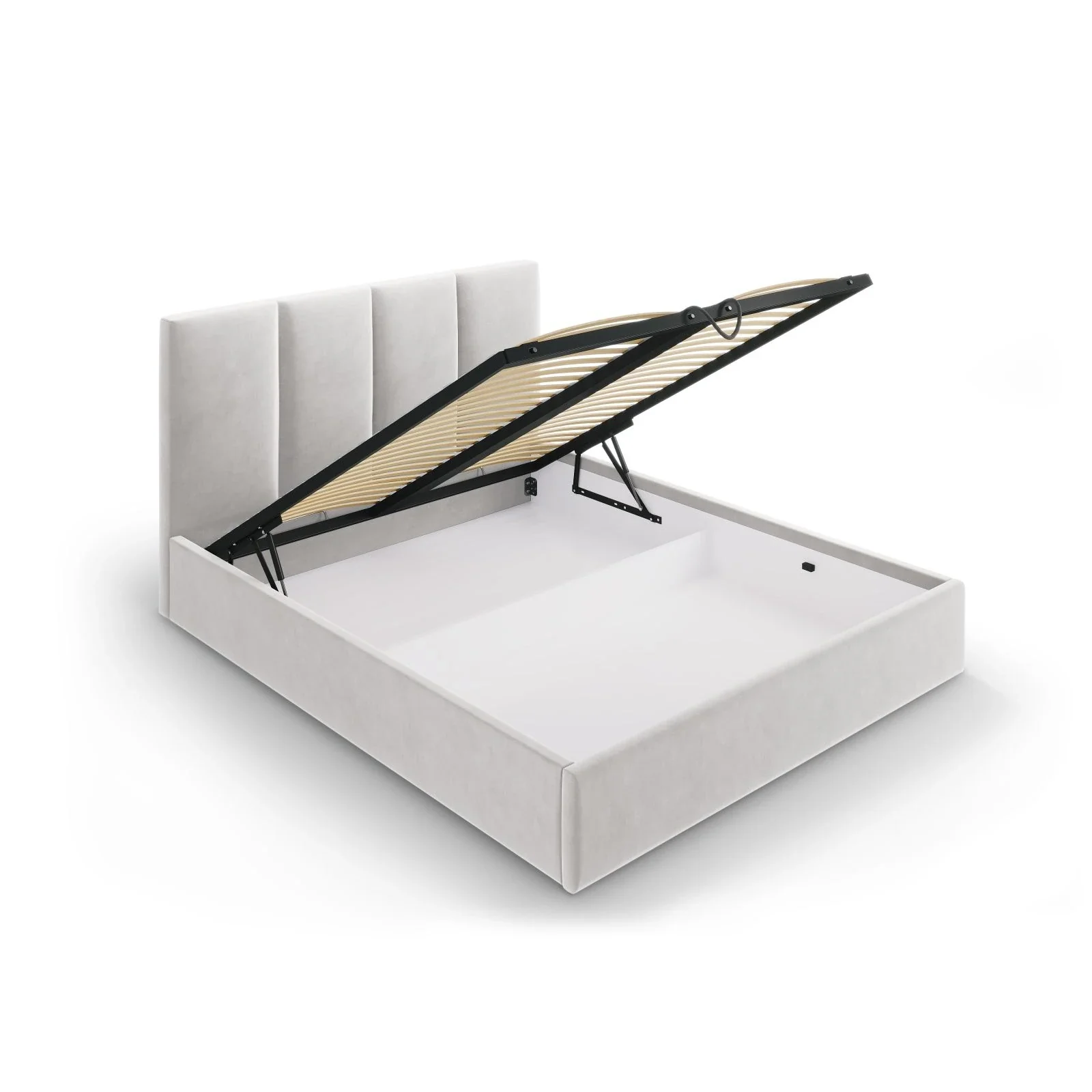 Pyla Bett mit Stauraum und Kopfteil in Samt, 180x200 cm - Image 46