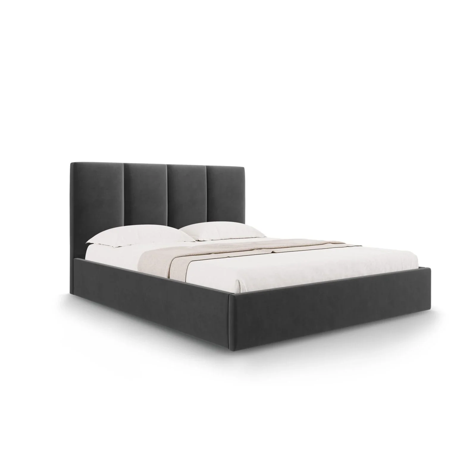Pyla Bett mit Stauraum und Kopfteil in Samt, 180x200 cm - Image 49