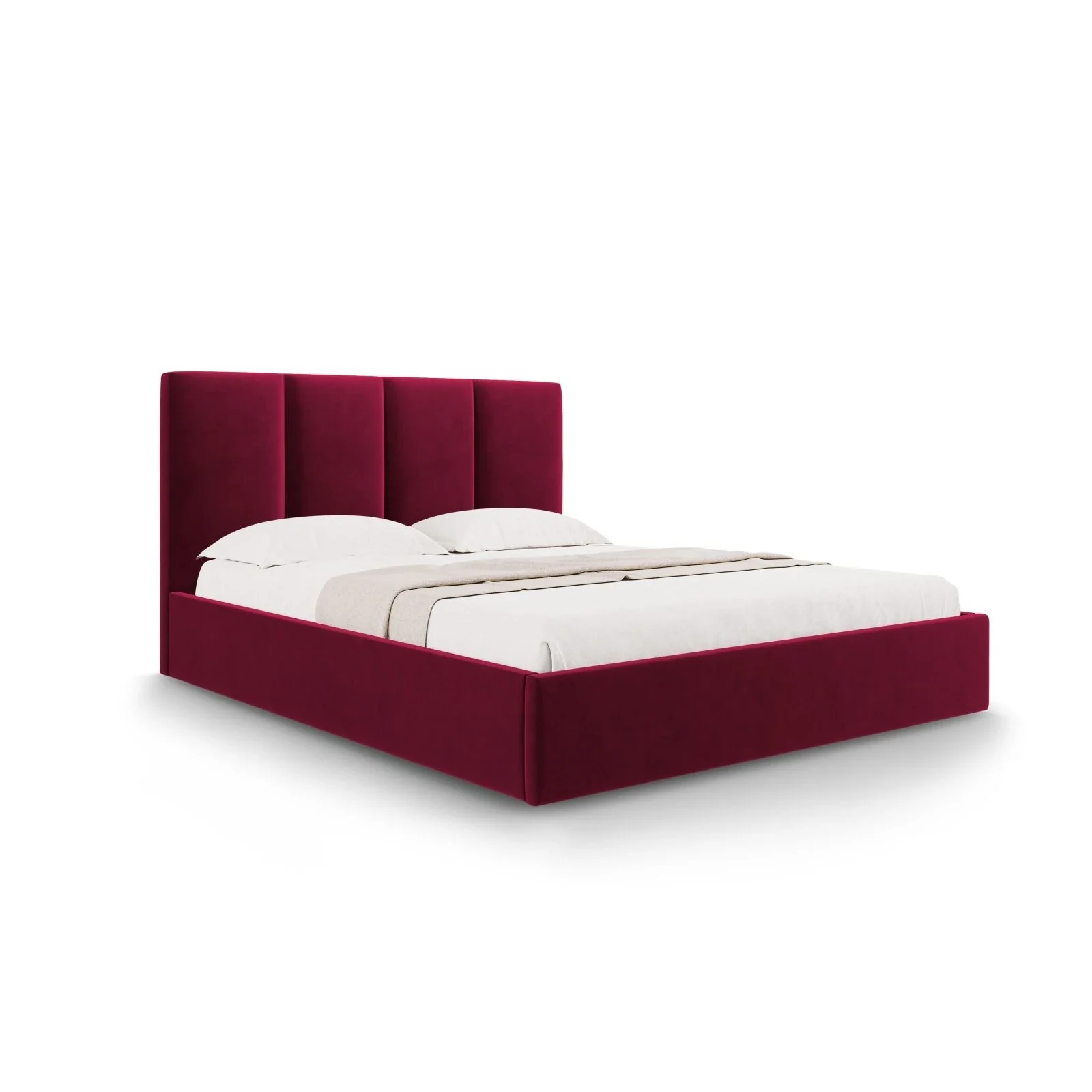 Pyla Bett mit Stauraum und Kopfteil in Samt, 180x200 cm - Image 9