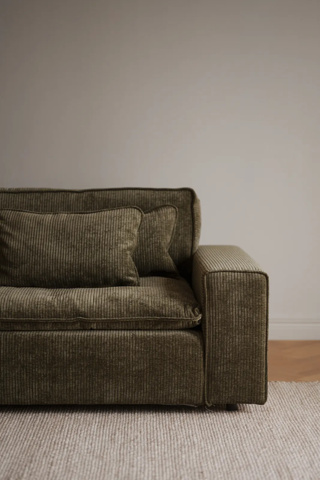 RAWLINS 3-Sitzer Sofa in rachel grün, 259x116x85 cm - Image 3