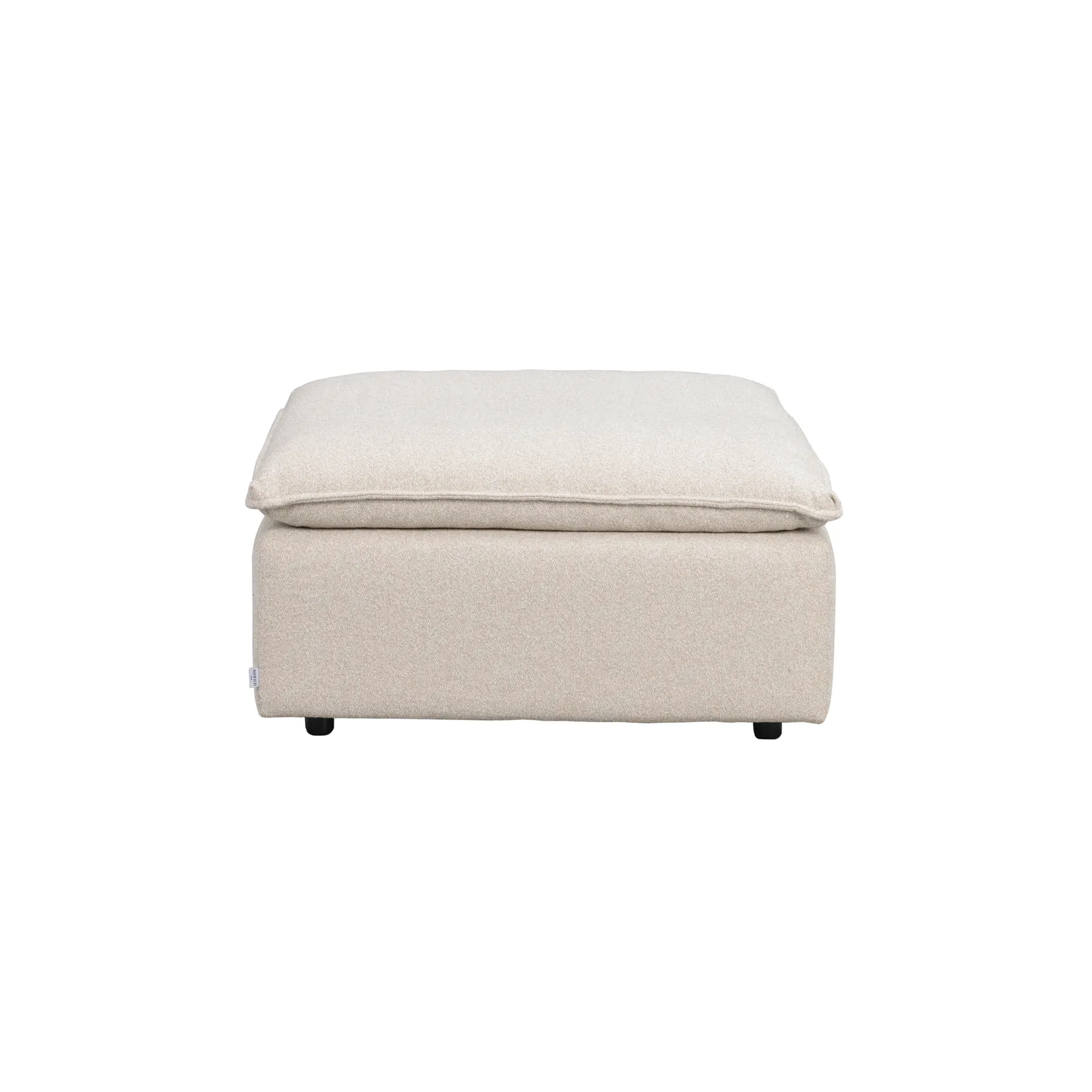RAWLINS Fußhocker in Sandra Hellbeige, 91x91x45 cm