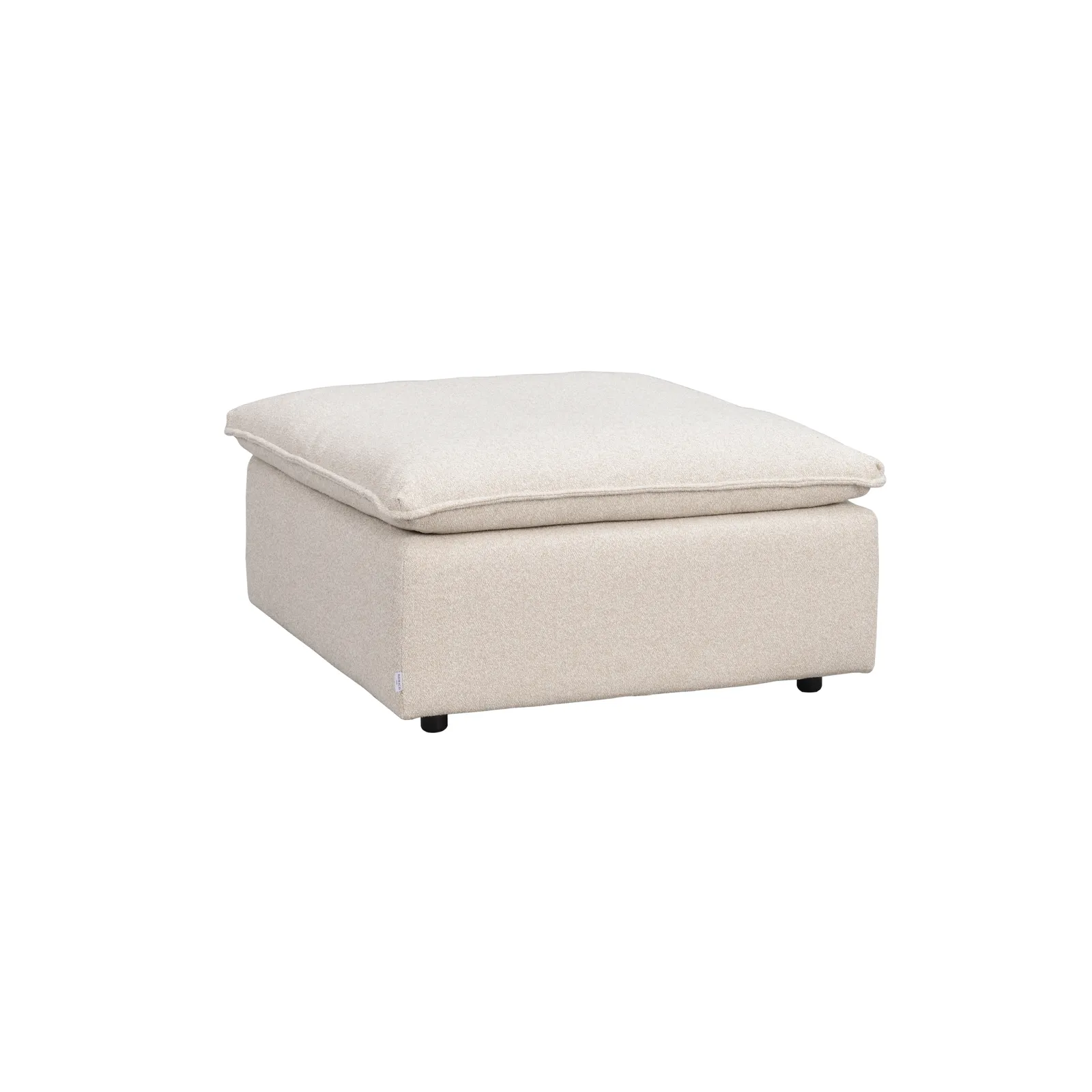 RAWLINS Fußhocker in Sandra Hellbeige, 91x91x45 cm - Image 2