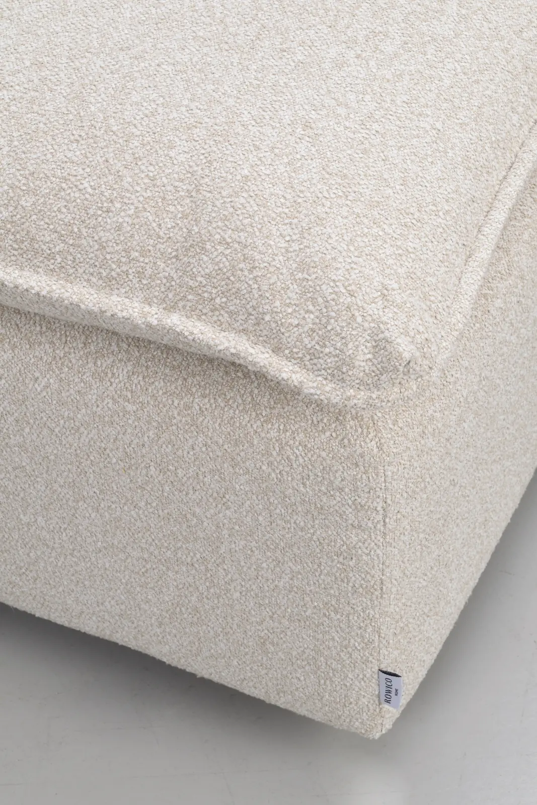 RAWLINS Fußhocker in Sandra Hellbeige, 91x91x45 cm - Image 4