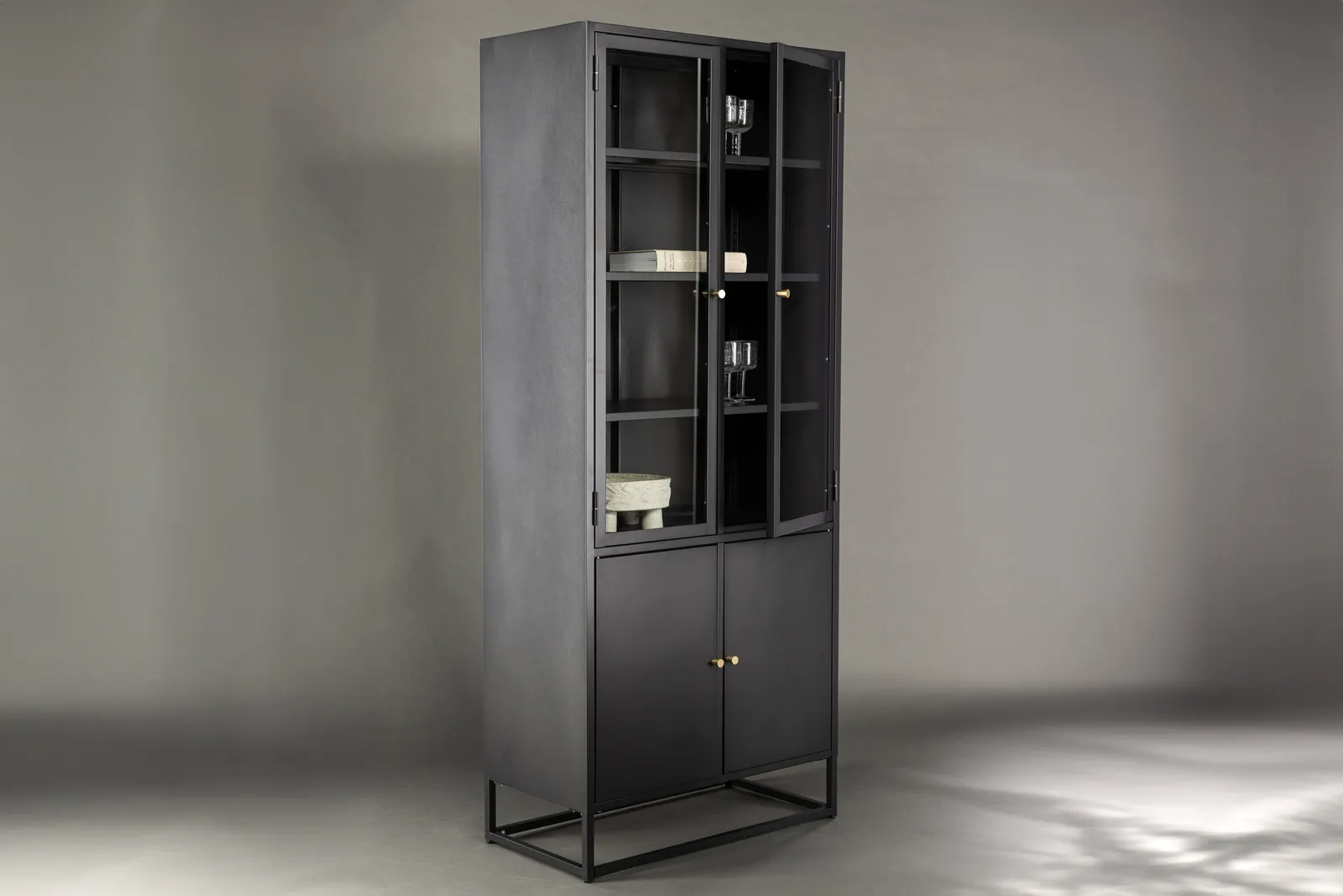 Regal Bakal aus Stahl in schwarz, 80x40x190 cm - Image 3