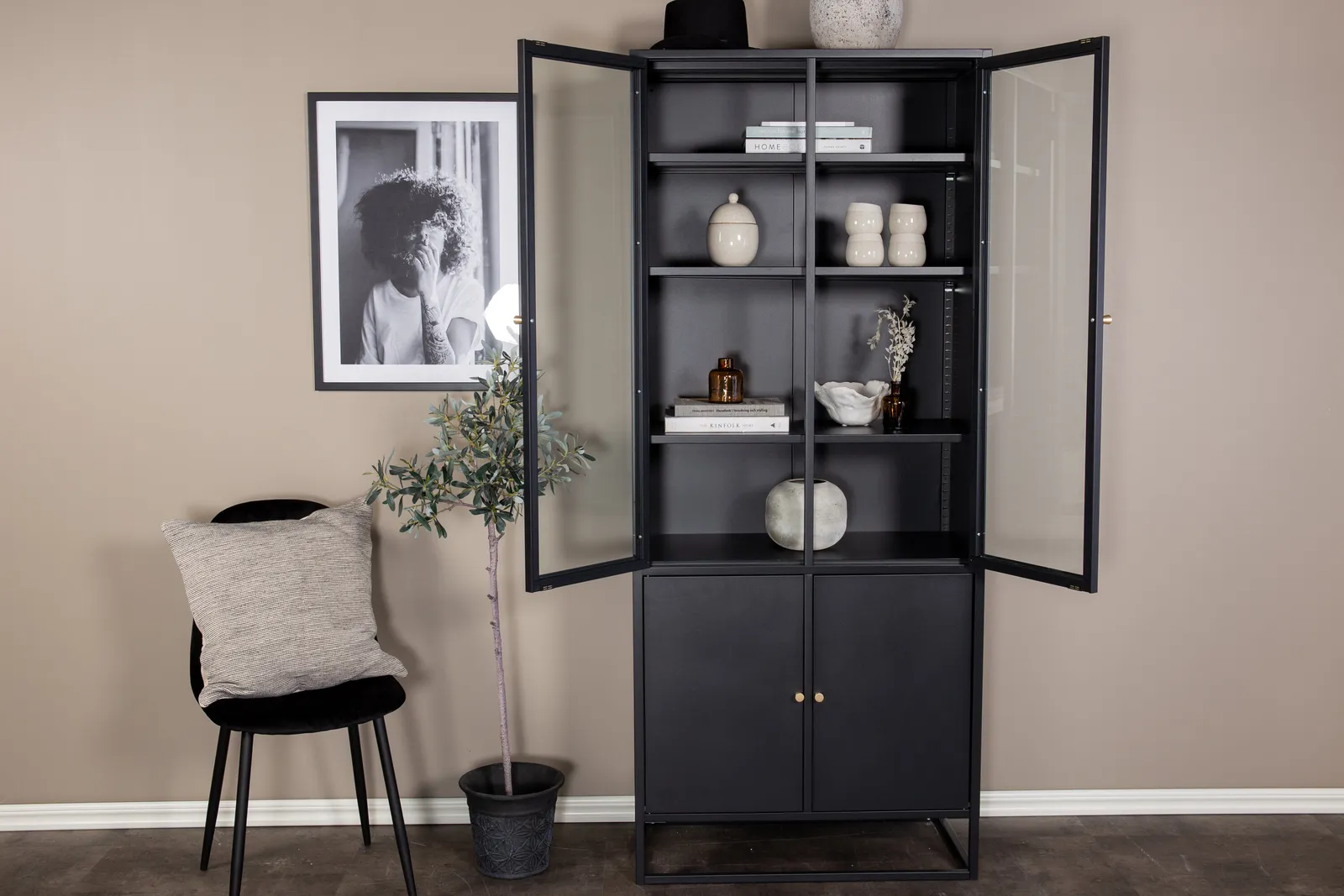 Regal Bakal aus Stahl in schwarz, 80x40x190 cm - Image 4