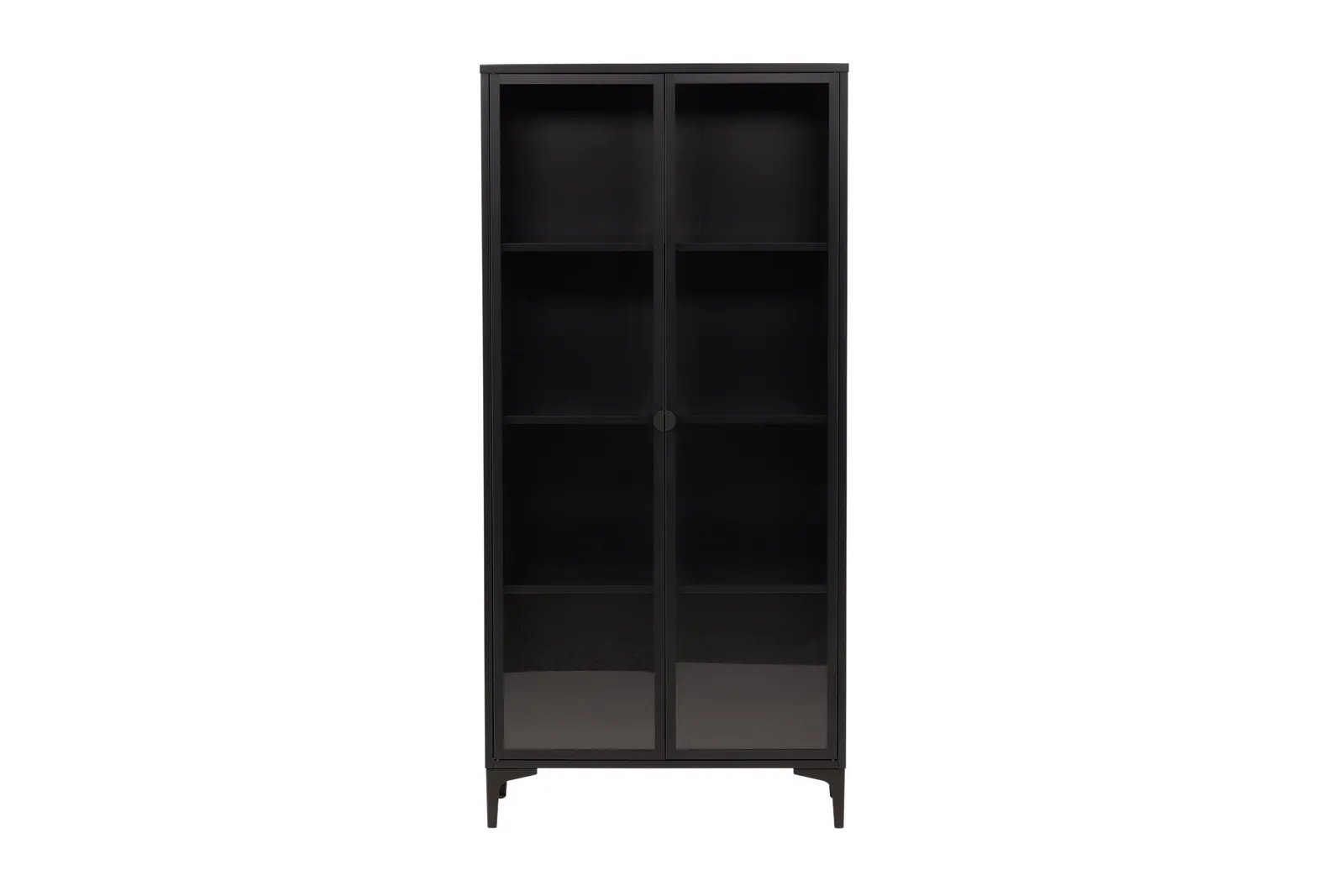 Regal Piring aus Stahl in schwarz, 40x90x190 cm