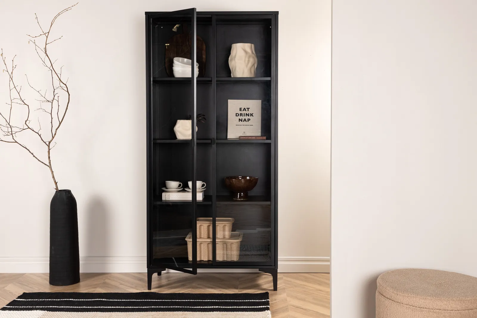 Regal Piring aus Stahl in schwarz, 40x90x190 cm - Image 3