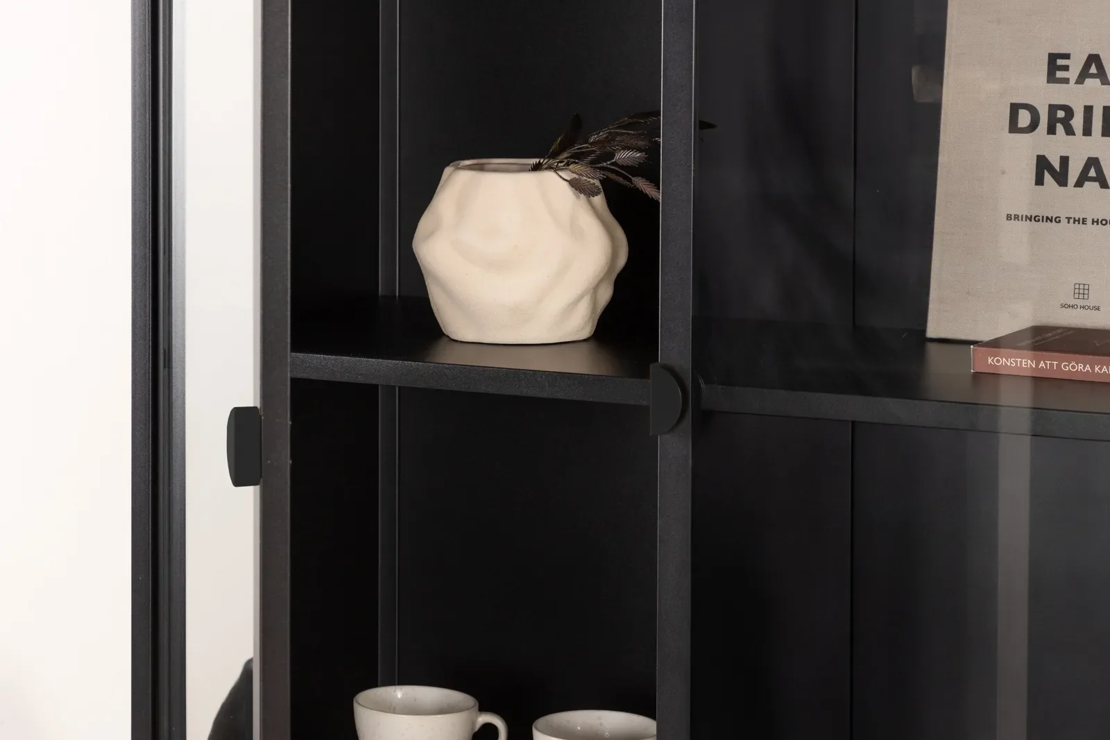 Regal Piring aus Stahl in schwarz, 40x90x190 cm - Image 4