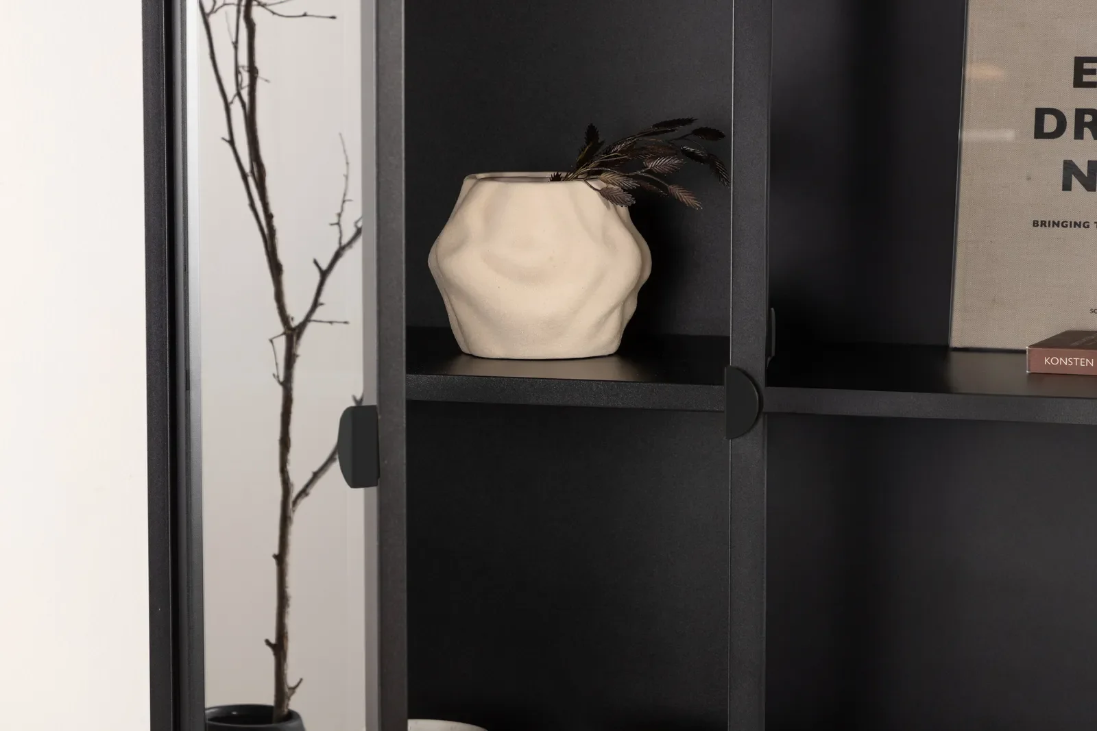 Regal Piring aus Stahl in schwarz, 40x90x190 cm - Image 5