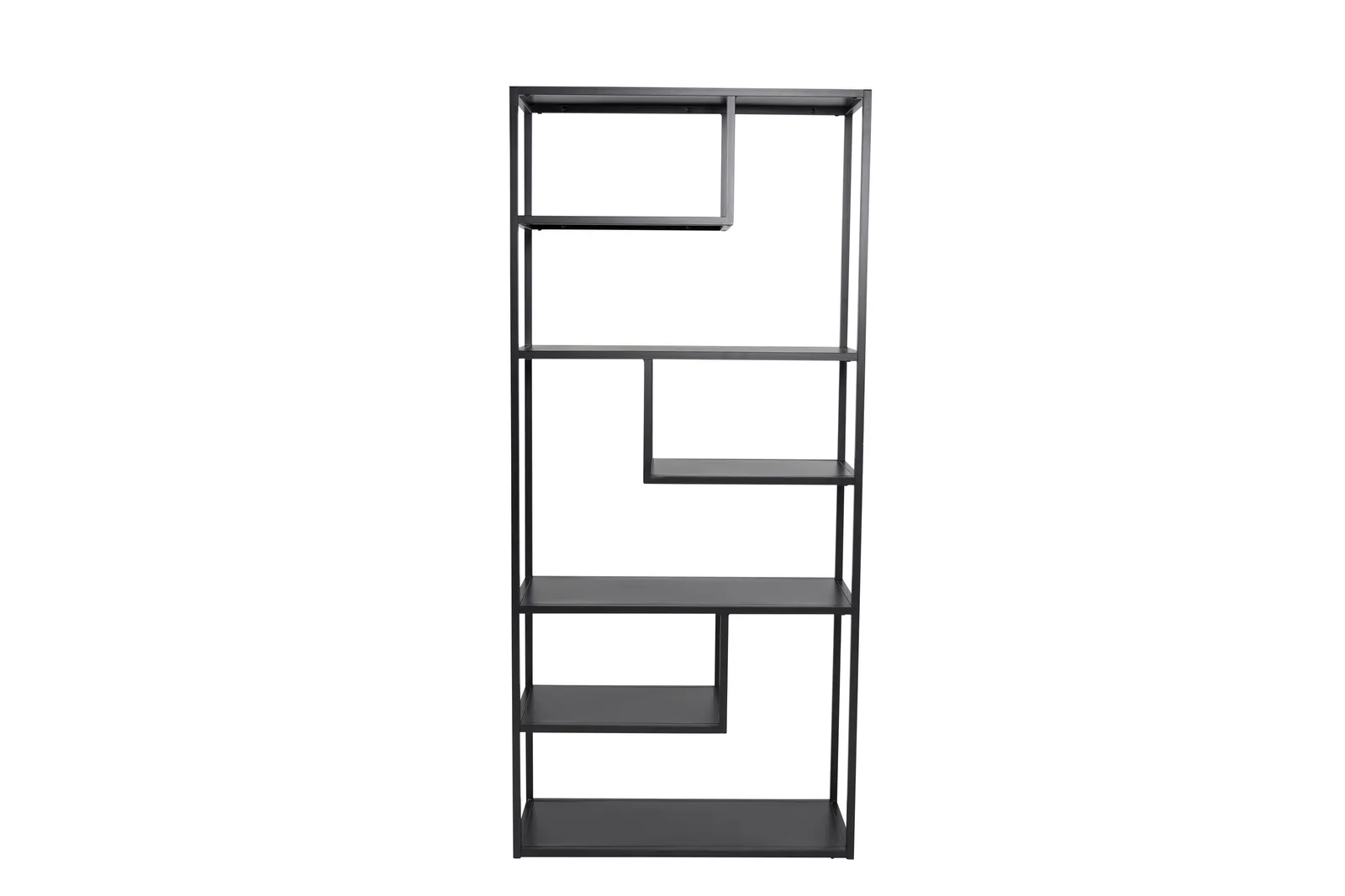 Regal Staal aus Stahl in schwarz, 35x85x190 cm