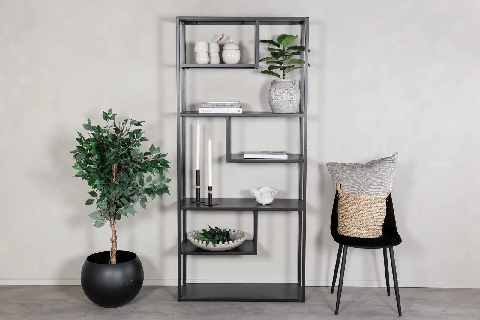 Regal Staal aus Stahl in schwarz, 35x85x190 cm - Image 2