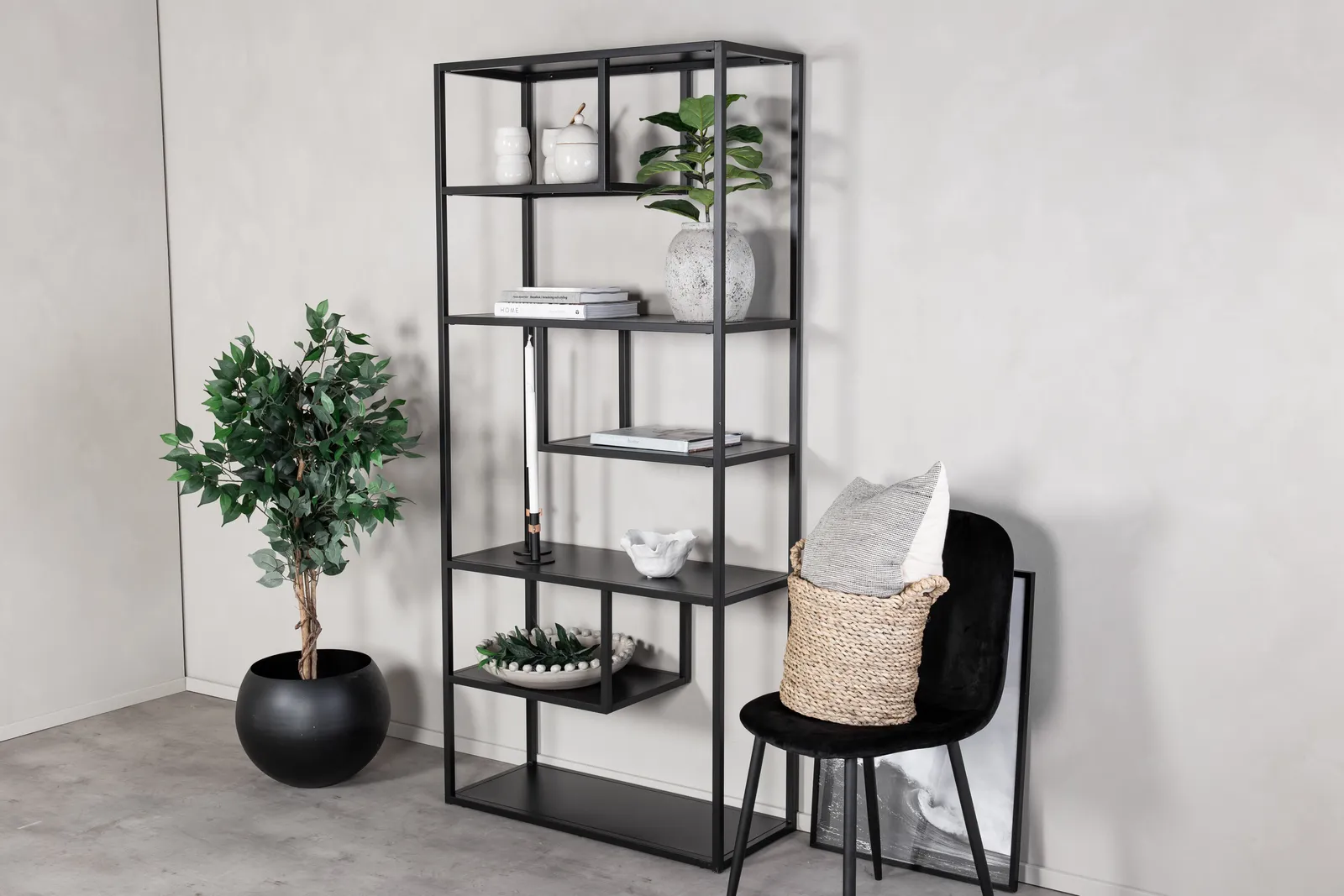 Regal Staal aus Stahl in schwarz, 35x85x190 cm - Image 3