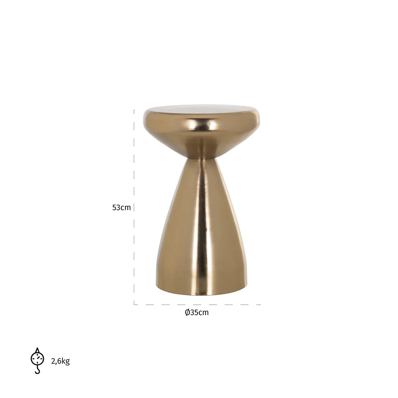 Beistelltisch Arlo (Gold) - Image 2