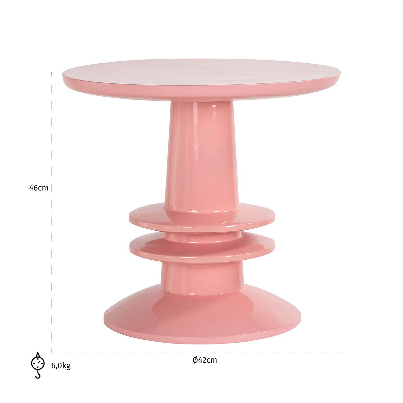 Beistelltisch Josy (Pink) - Image 3