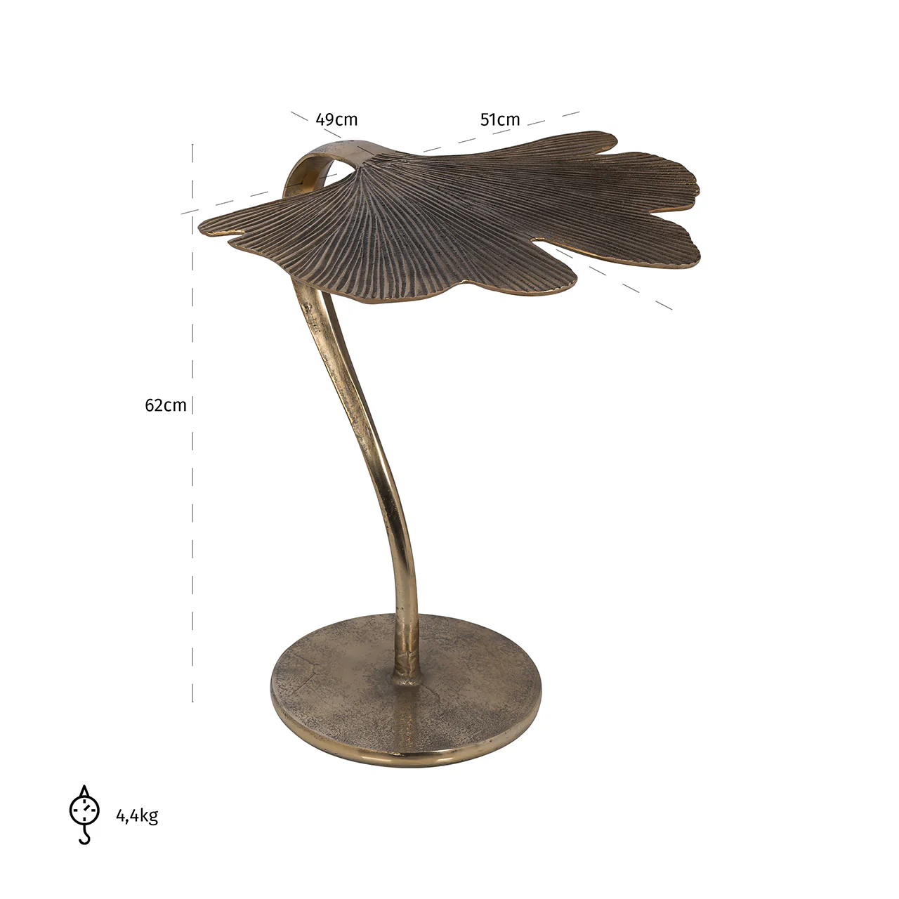 Beistelltisch June (Brushed Gold) - Image 6