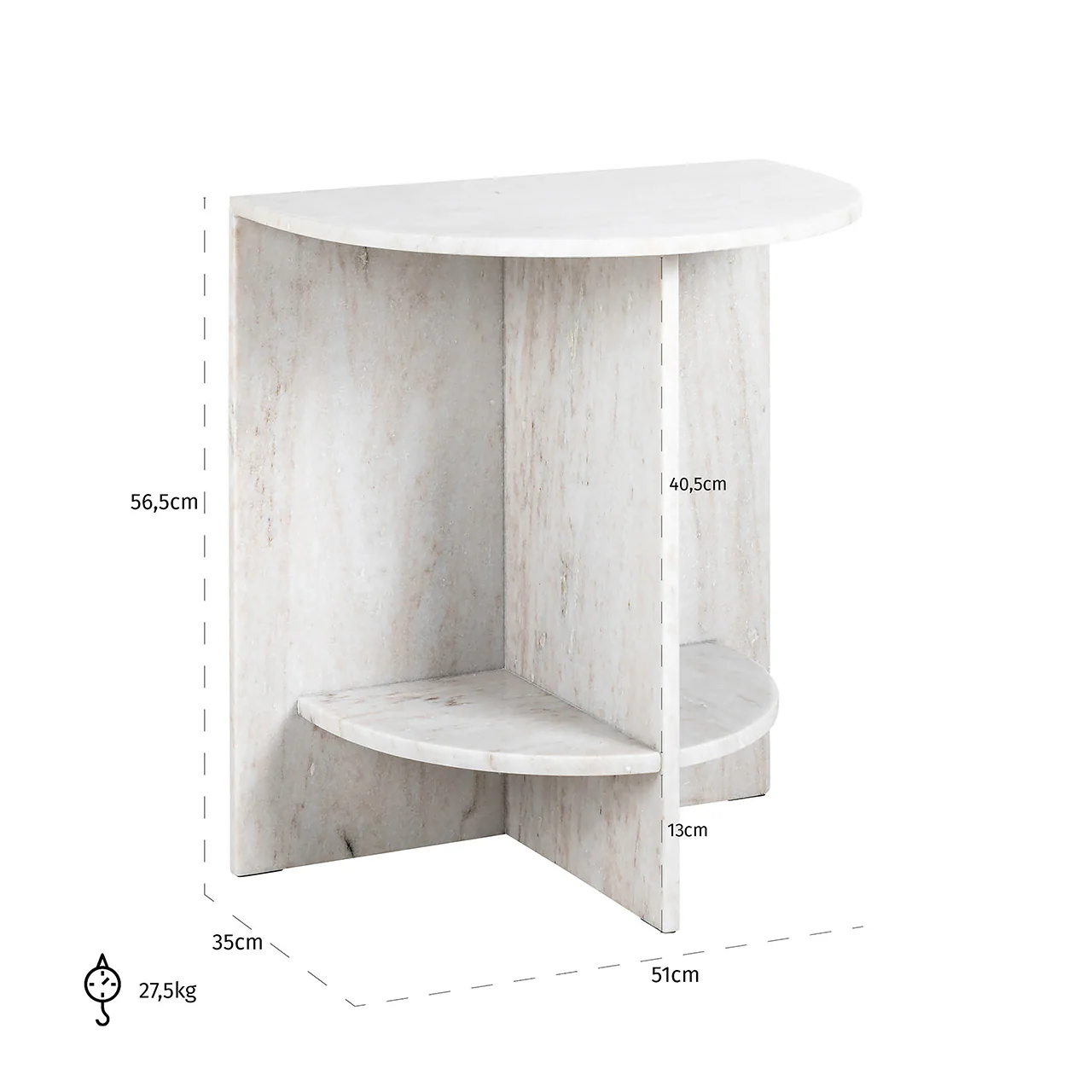 Beistelltisch Lansky (Beige) - Image 5