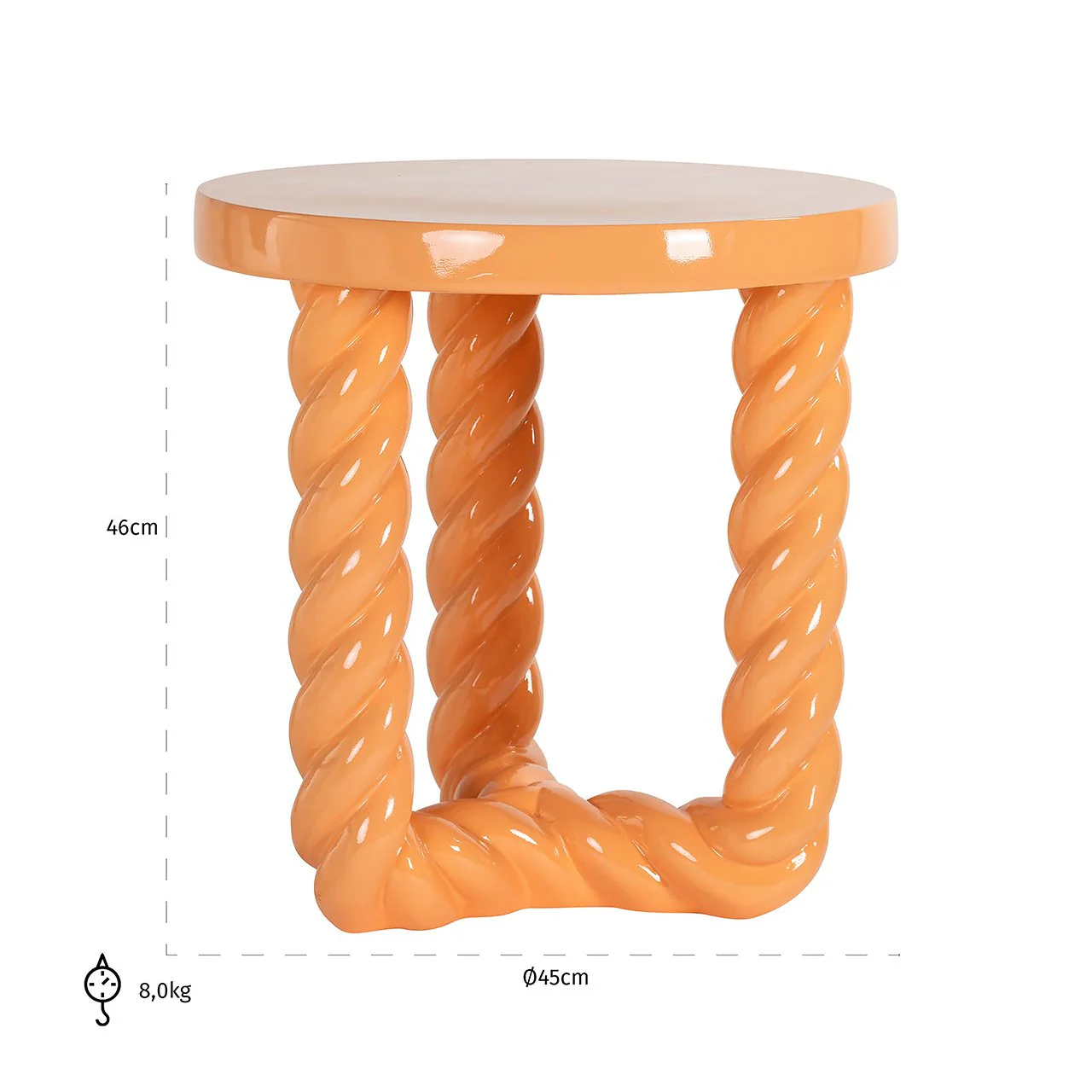 Beistelltisch Rosly orange - Image 3