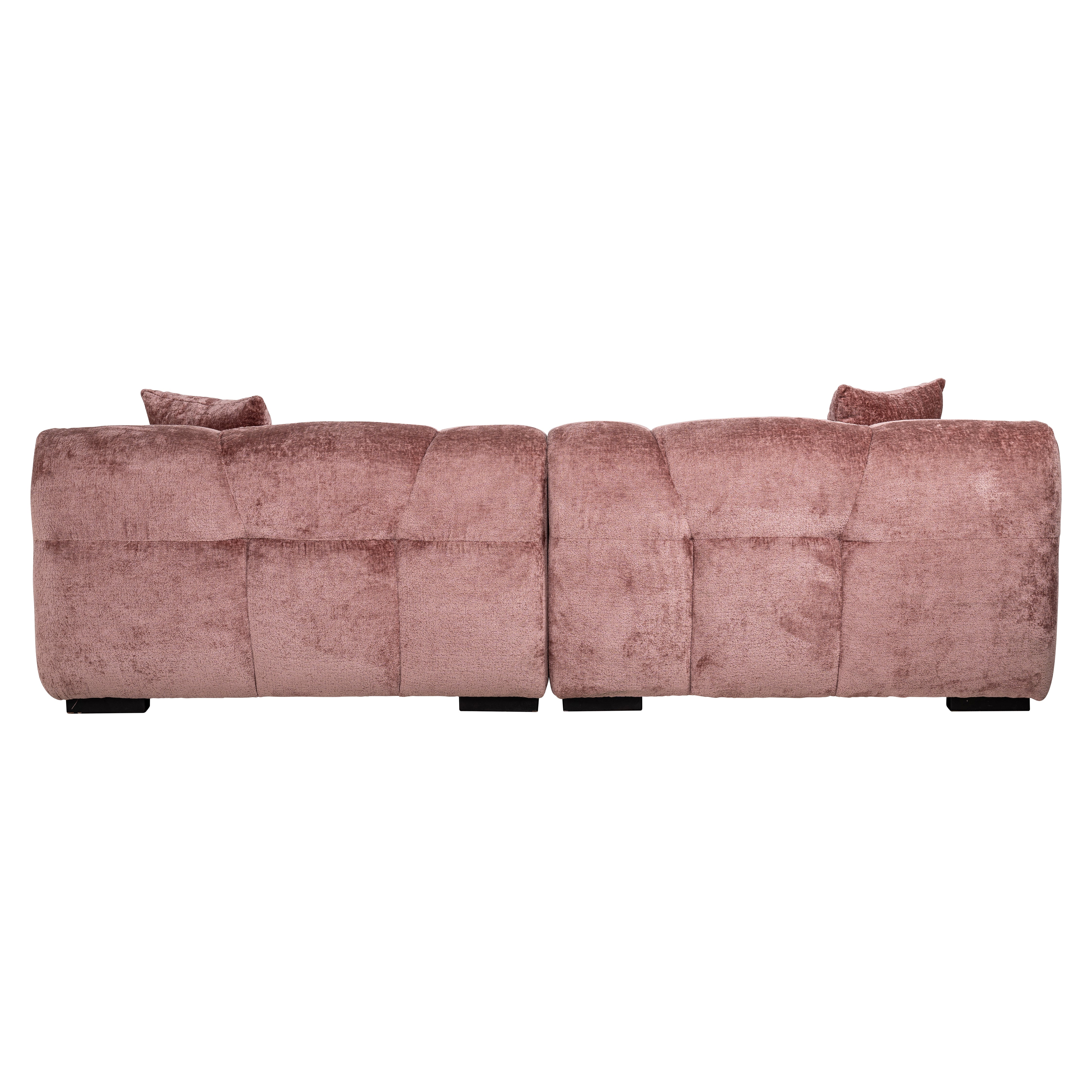 Couch Charelle rose chenille (Bergen 705 rose chenille) - Image 2