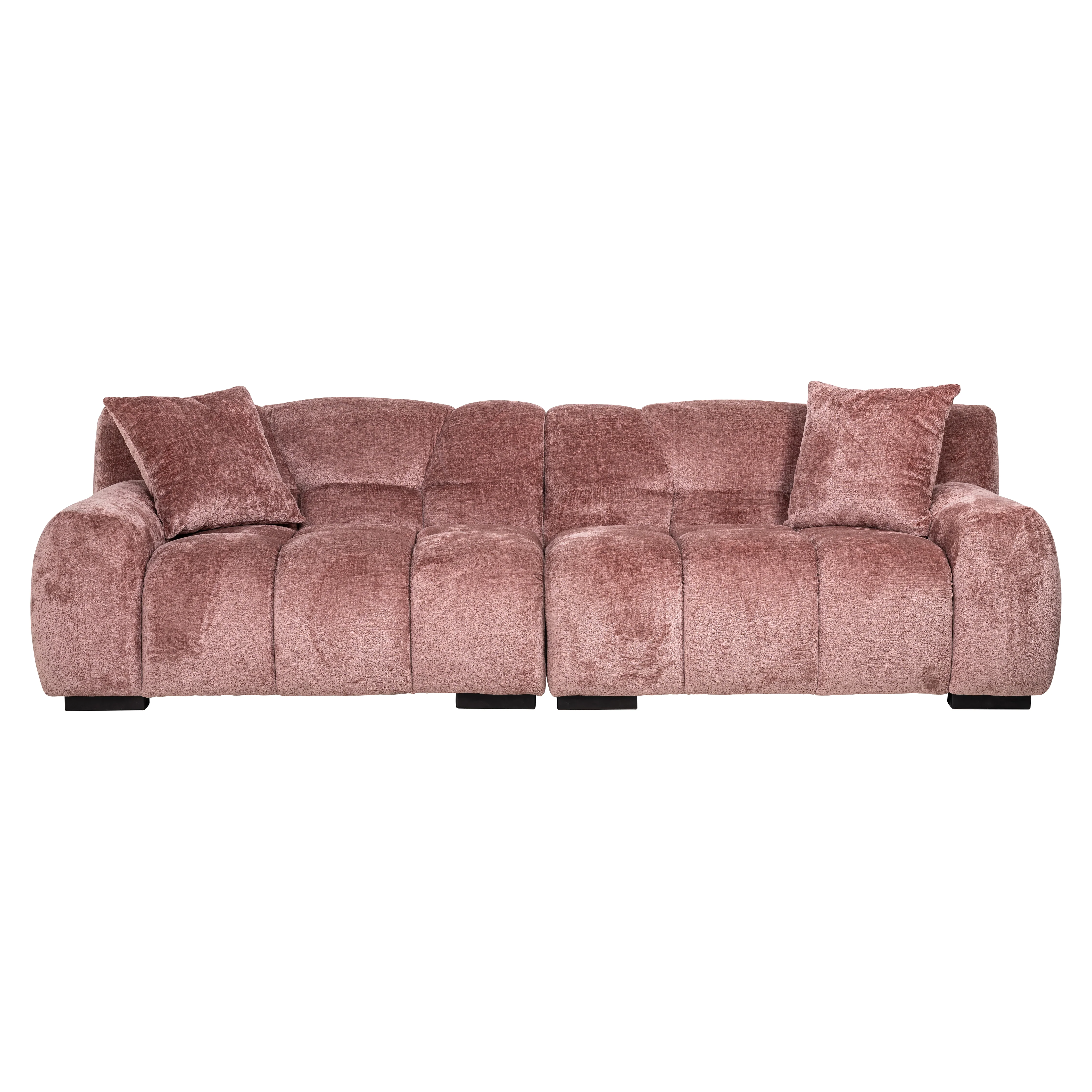 Couch Charelle rose chenille (Bergen 705 rose chenille) - Image 3