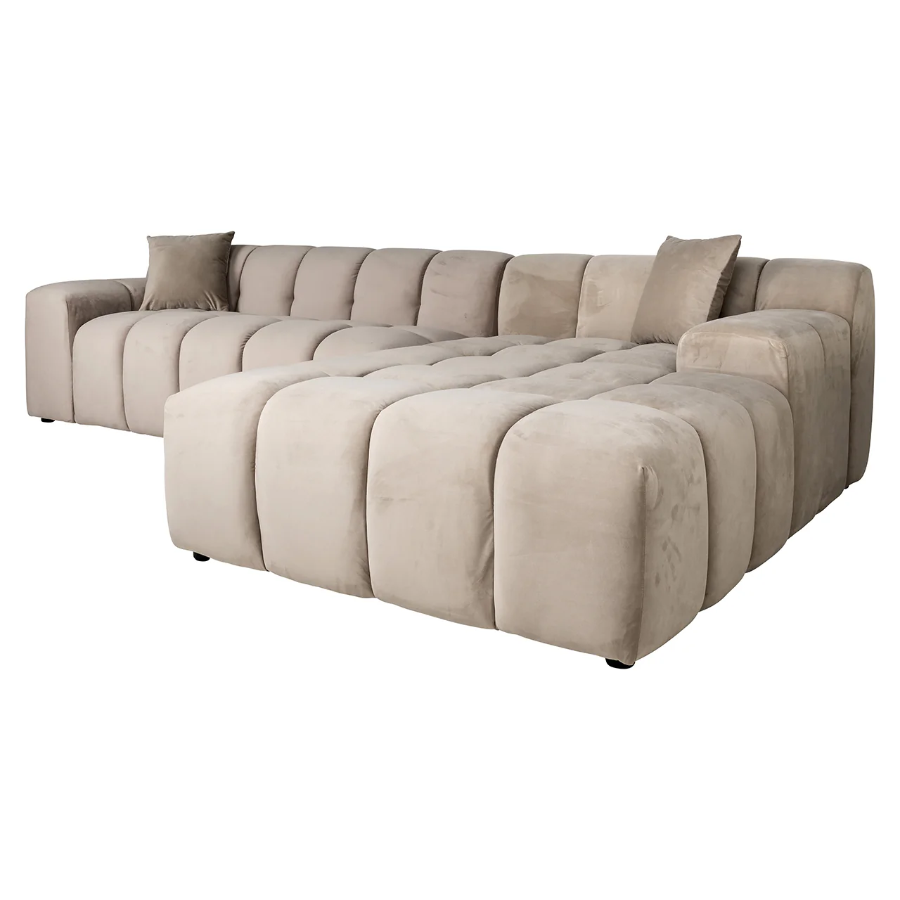 Couch Cube 3 Sitzer + Lounge Rechts (Quartz Khaki 903) - Image 2